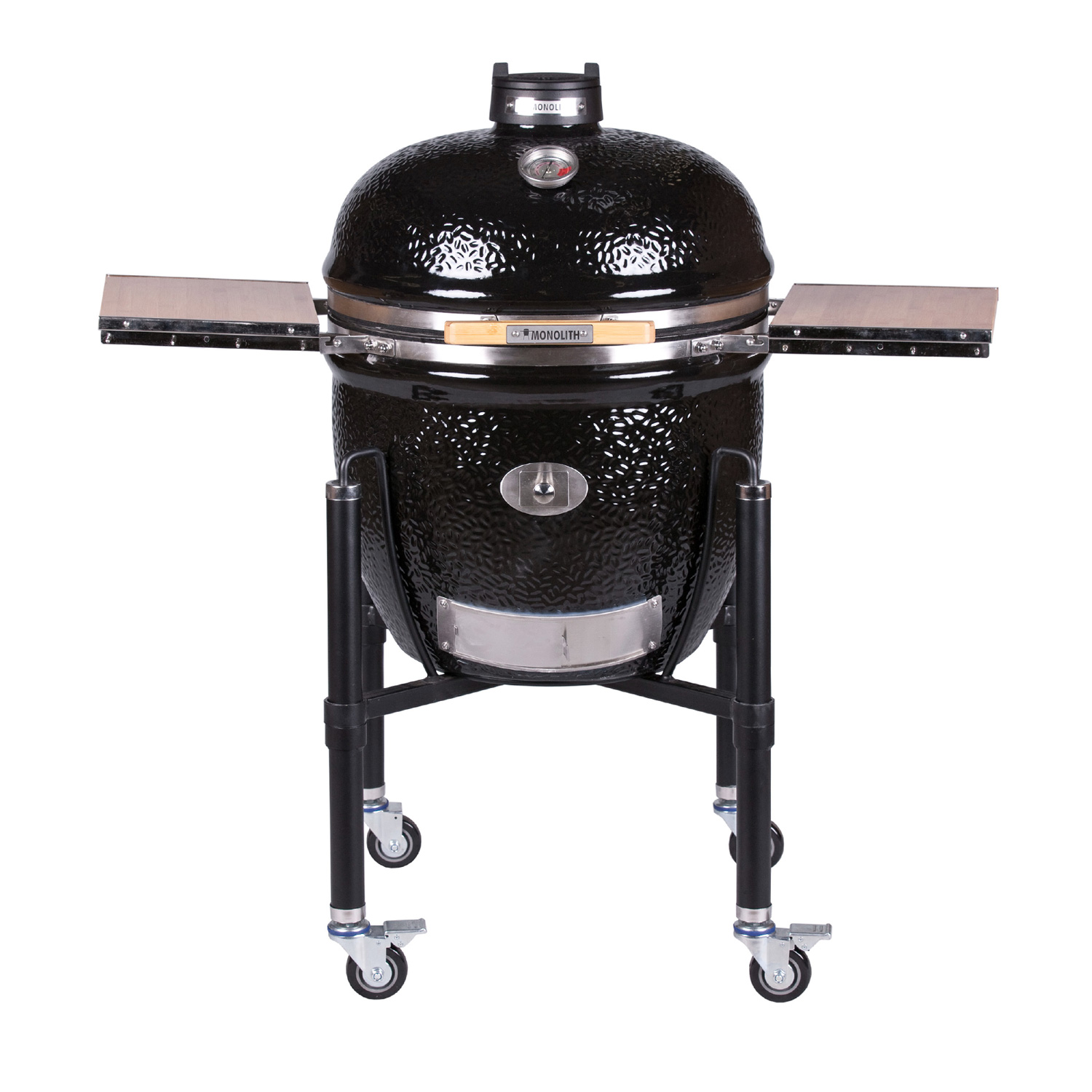 MONOLITH LeCHEF Keramikgrill PRO-Serie 2.0 Schwarz mit Gestell und Seitentischen MONOLITH LeCHEF Keramikgrill PRO-Serie 2.0 Schwarz mit Gestell und Seitentischen