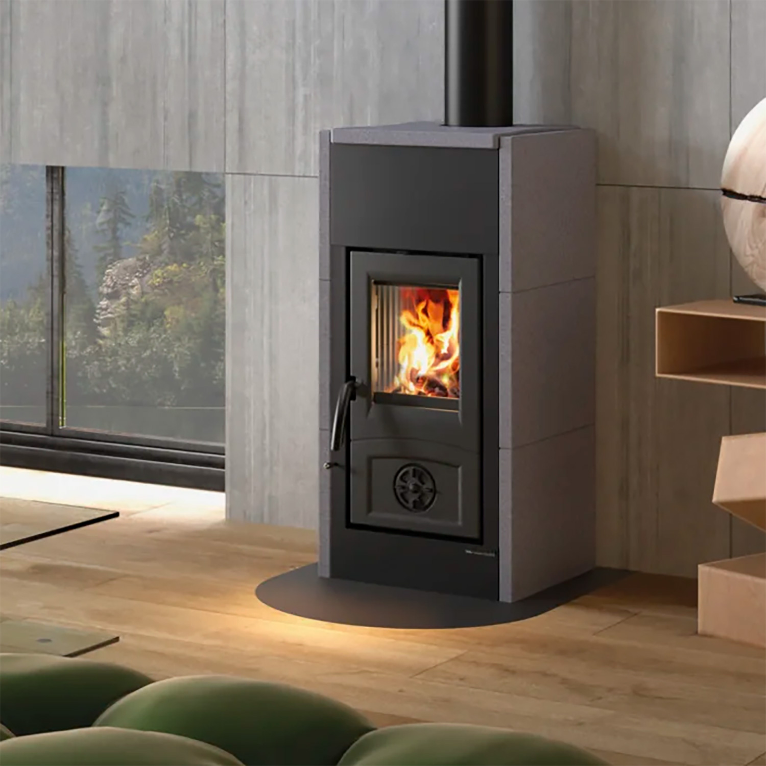 La Nordica Asia 5.0 Kaminofen Vulkangrau