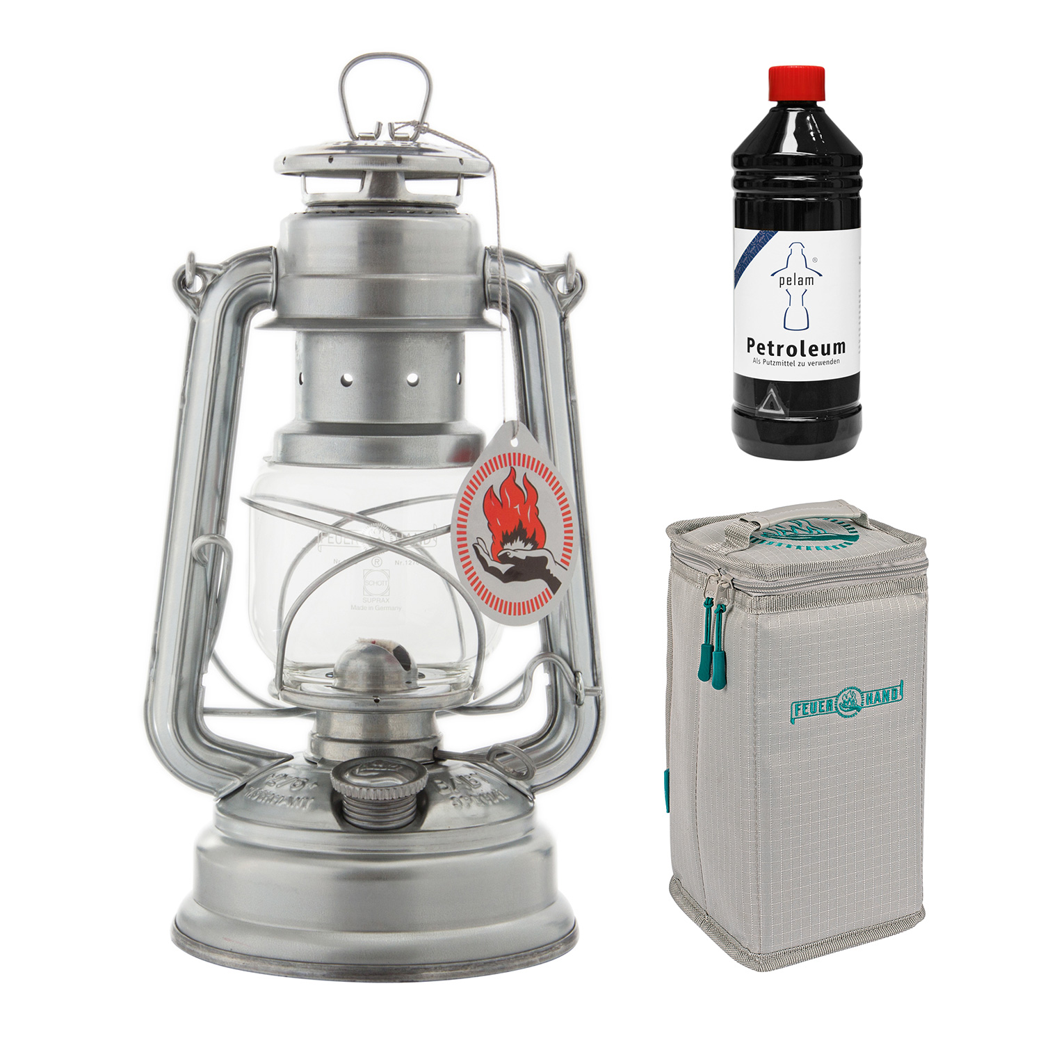 Feuerhand Geschenkset Protection Sturmlaterne Baby Special 276 Verzinkt