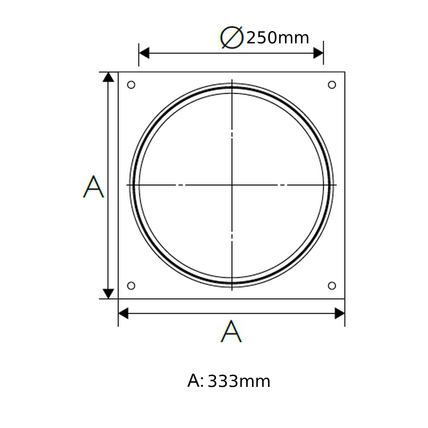 Schiedel ICS Grundplatte Bodenmontage für Bogen mit Stützfuß für ICS Ø200 mm doppelwandig glänzend