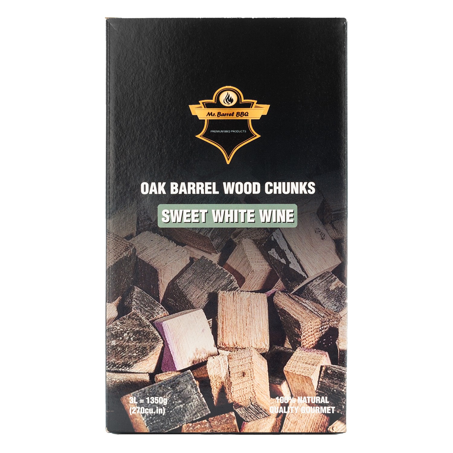 Mr. Barrel BBQ Chunks L Sweet White Wine, 1,35 kg Mr. Barrel BBQ Chunks L Sweet White Wine, 1,35 kg