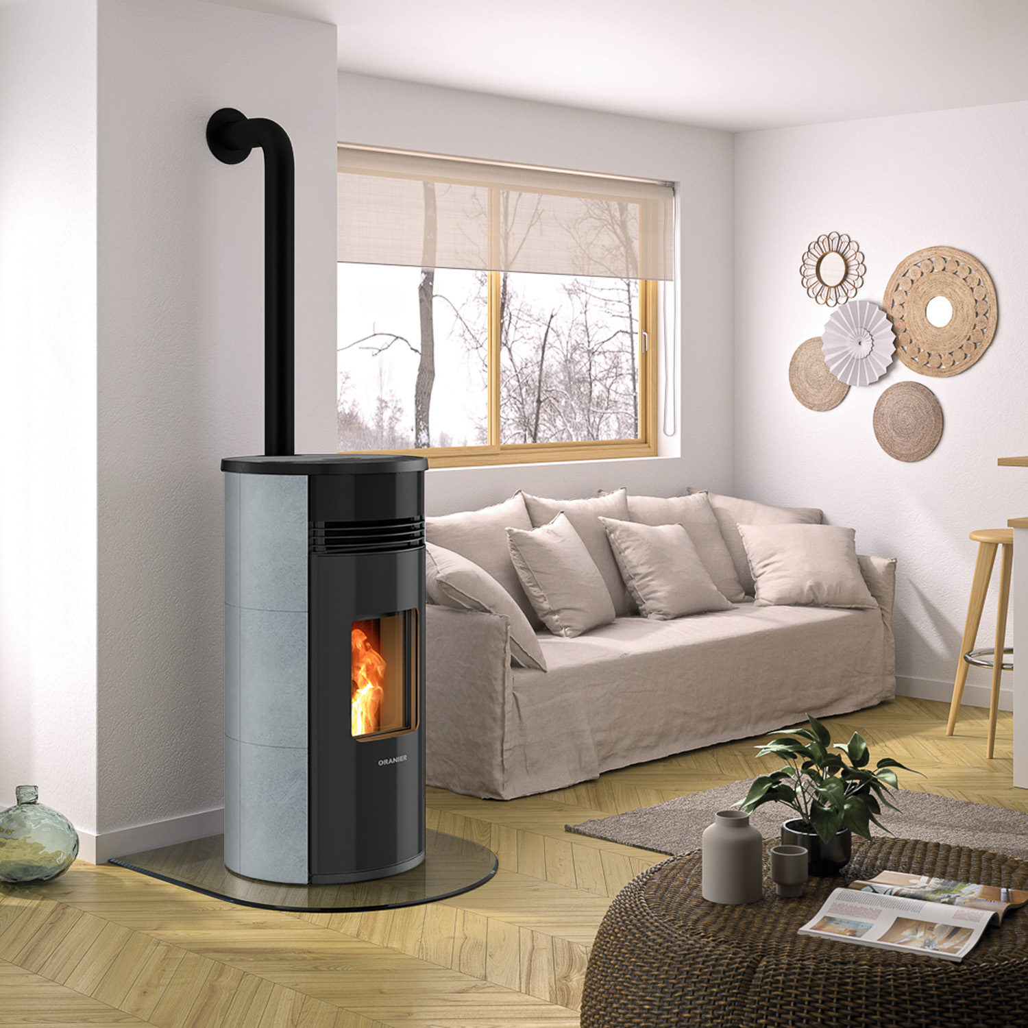 Oranier Sando 60 Pelletofen Speckstein LAS