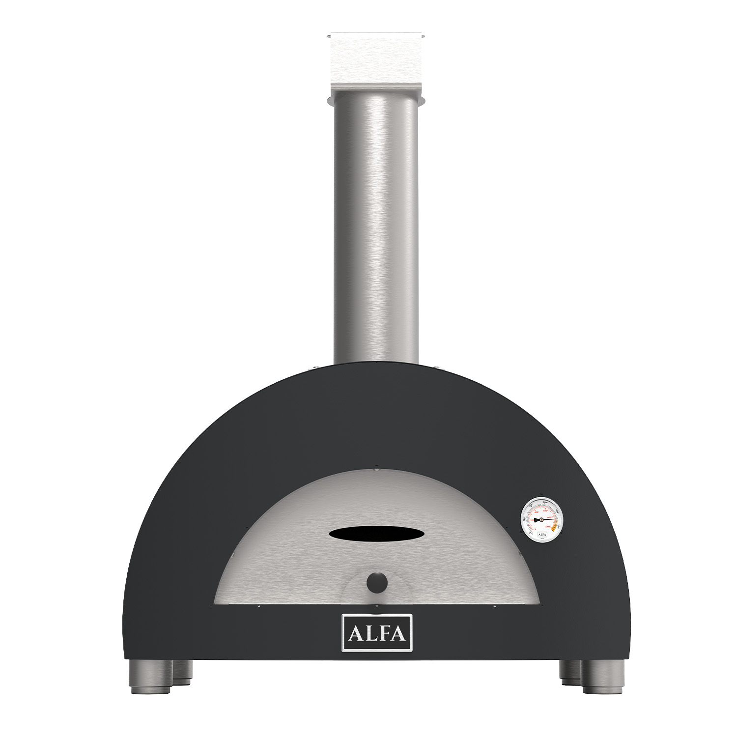 Alfa Moderno 1 Pizze Pizzaofen Holz Schiefer Grau