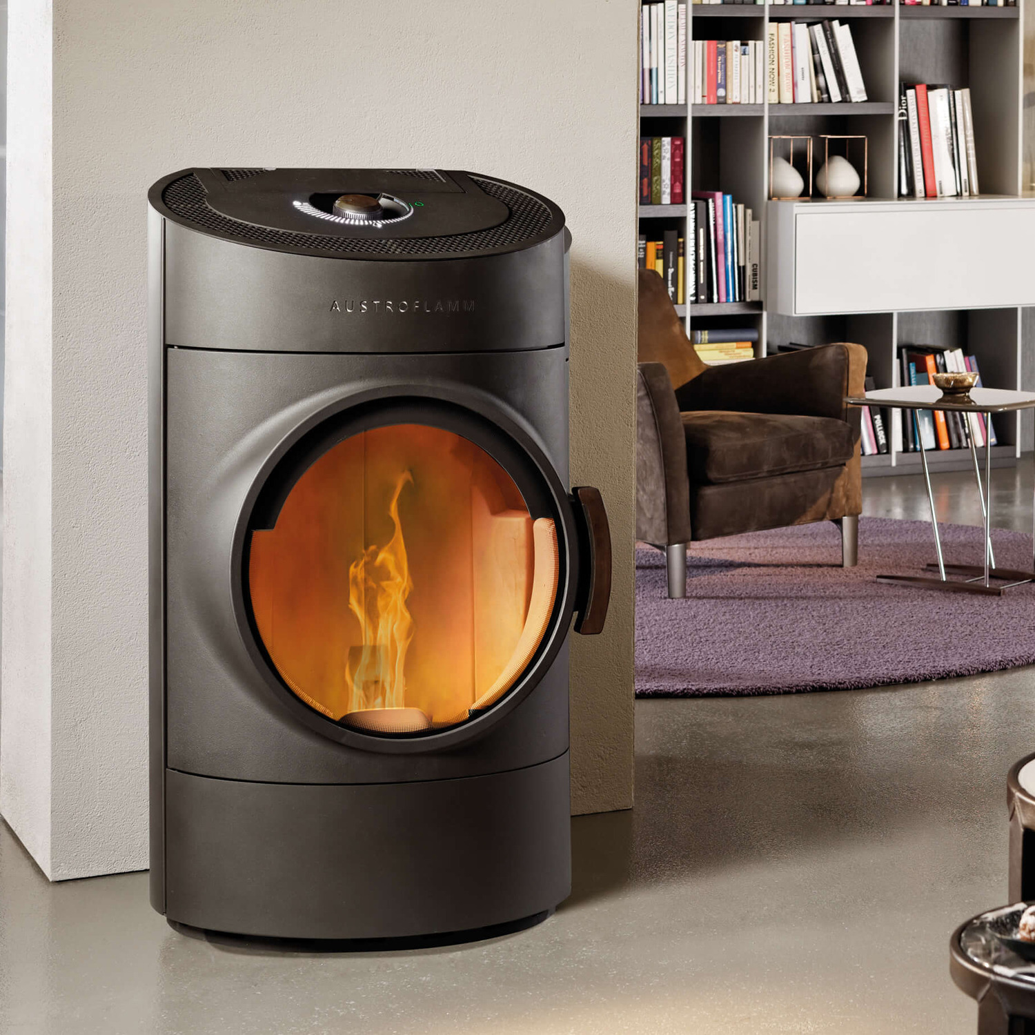 Austroflamm Clou Pelletofen Stahl gussgrau 8kW