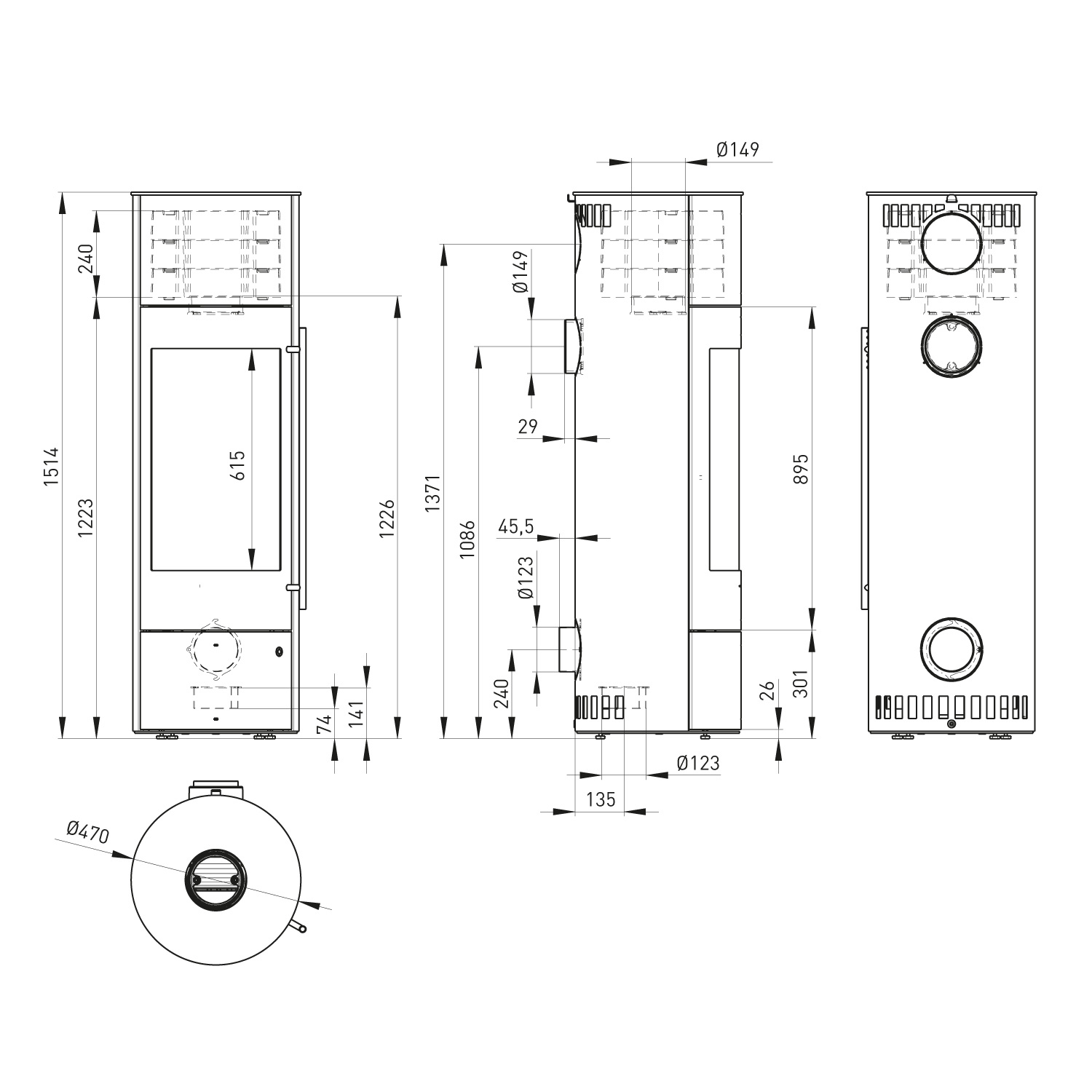 Olsberg Palena PowerBloc! Compact Kaminofen Stahl Schwarz Olsberg Palena PowerBloc! Compact Kaminofen Stahl Schwarz