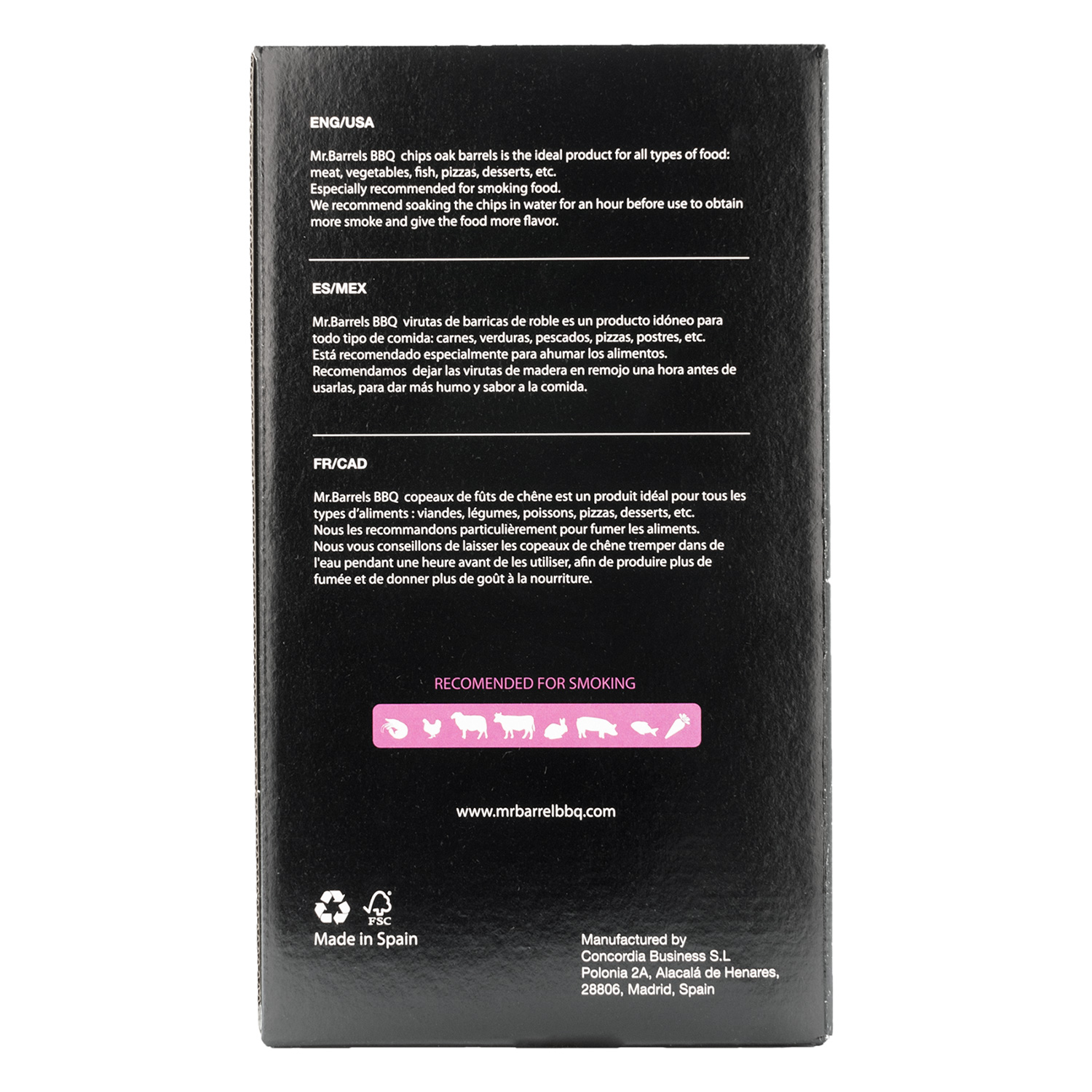 Mr. Barrel BBQ Smoking Chips L Red Wine, 900 g Mr. Barrel BBQ Smoking Chips L Red Wine, 900 g