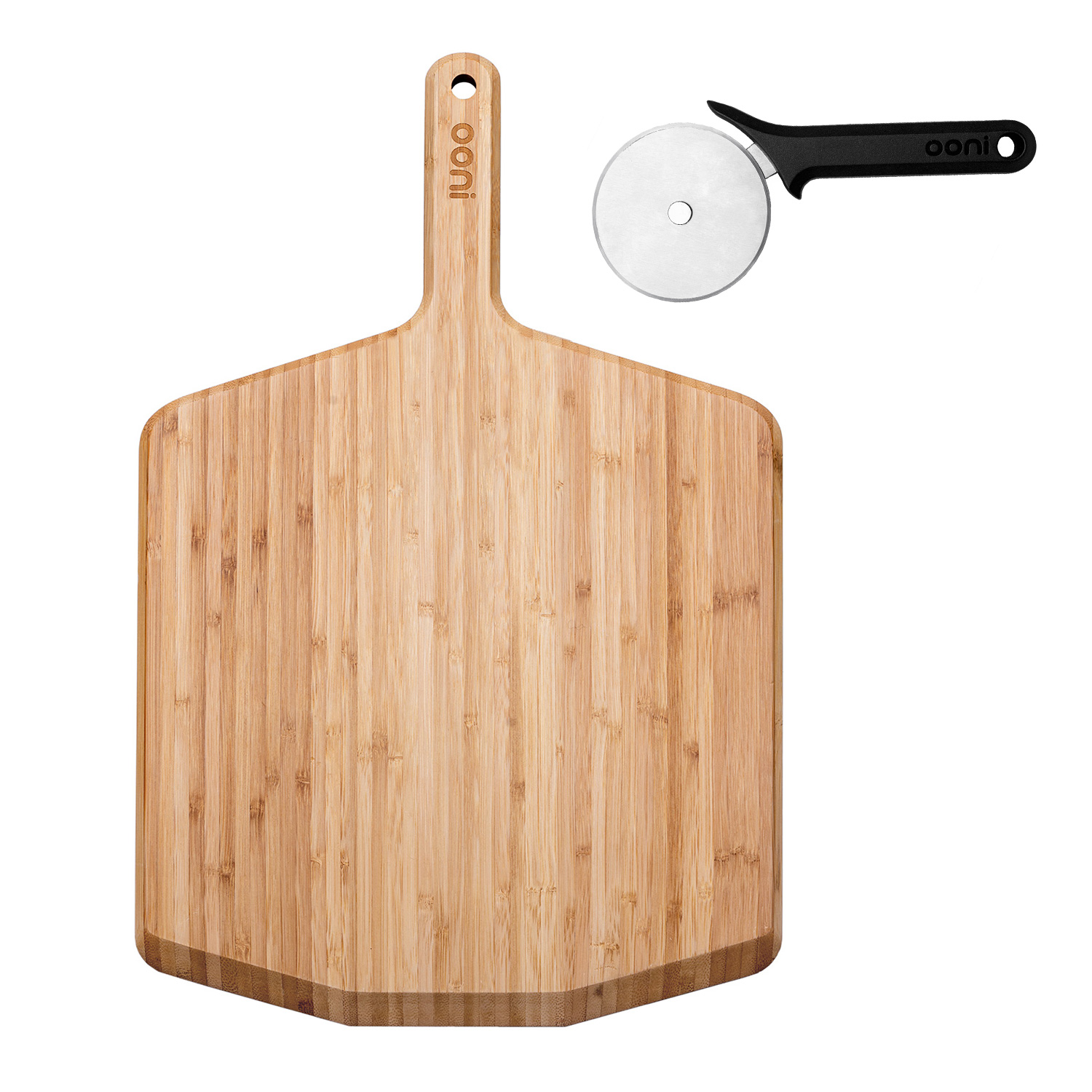 Ooni Pizzaschieber Aluminium 16" + Pizzaschneider