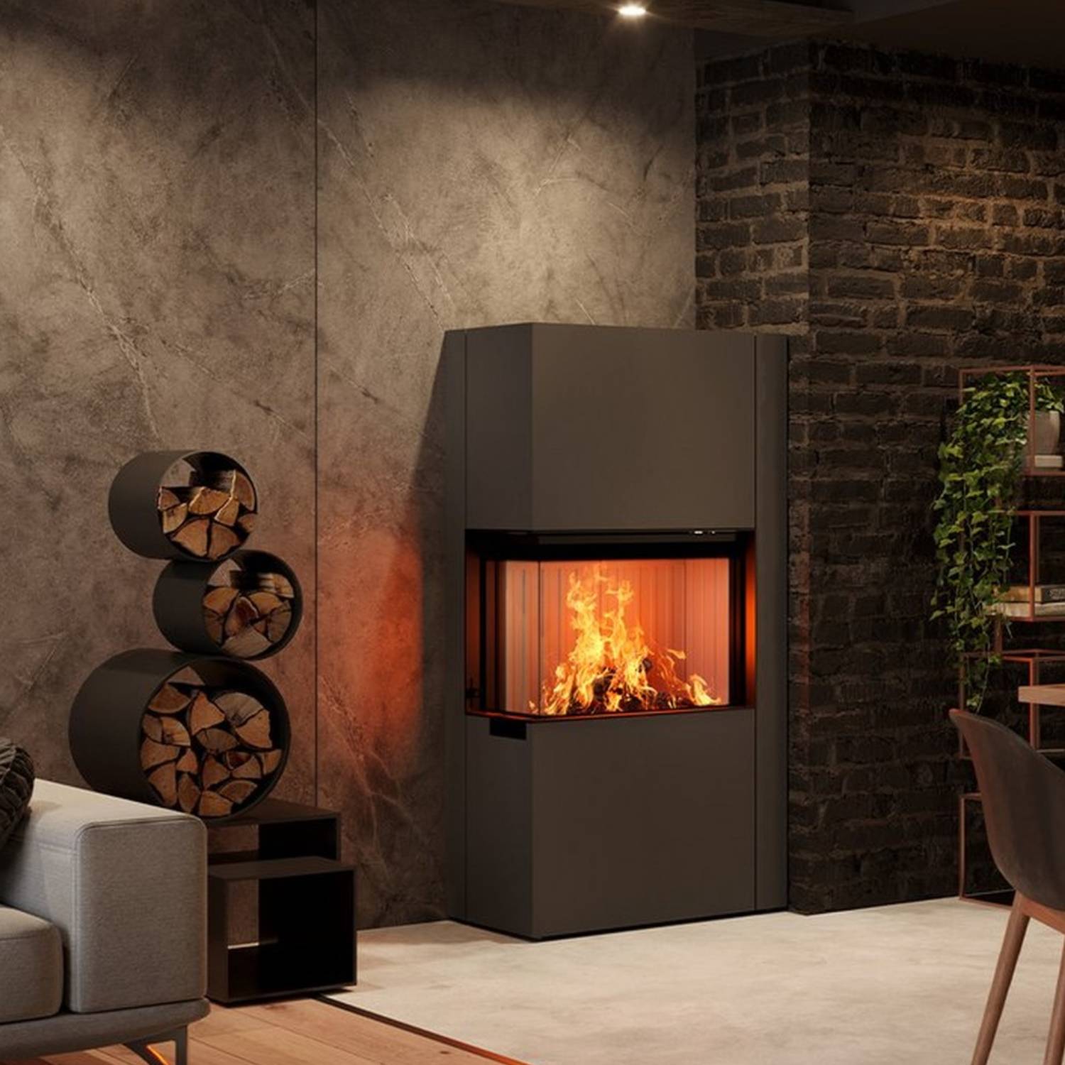 Spartherm Zirkon 2L Kaminbausatz RLU Titan