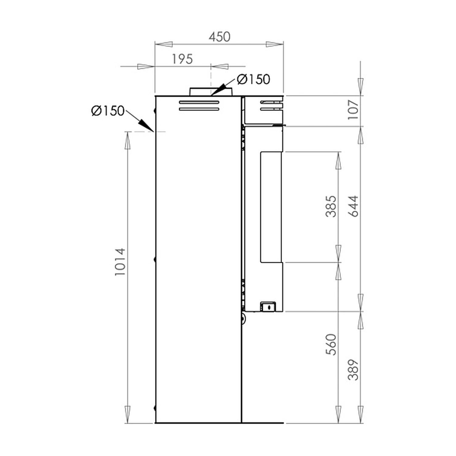 Aduro 1.4 Kaminofen Schwarz