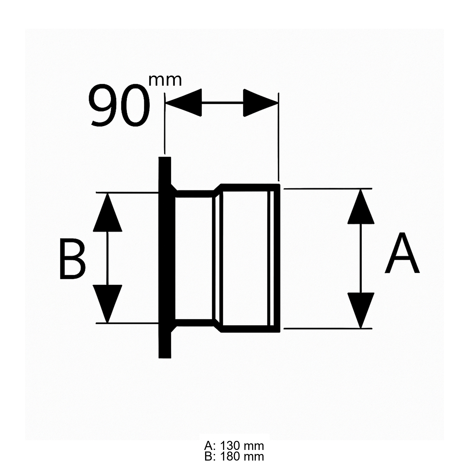 Schiedel Adapter Zugbegrenzer Ø130 mm für PRIMA PLUS T-Stück für Anschluss Ø180 mm einwandig matt