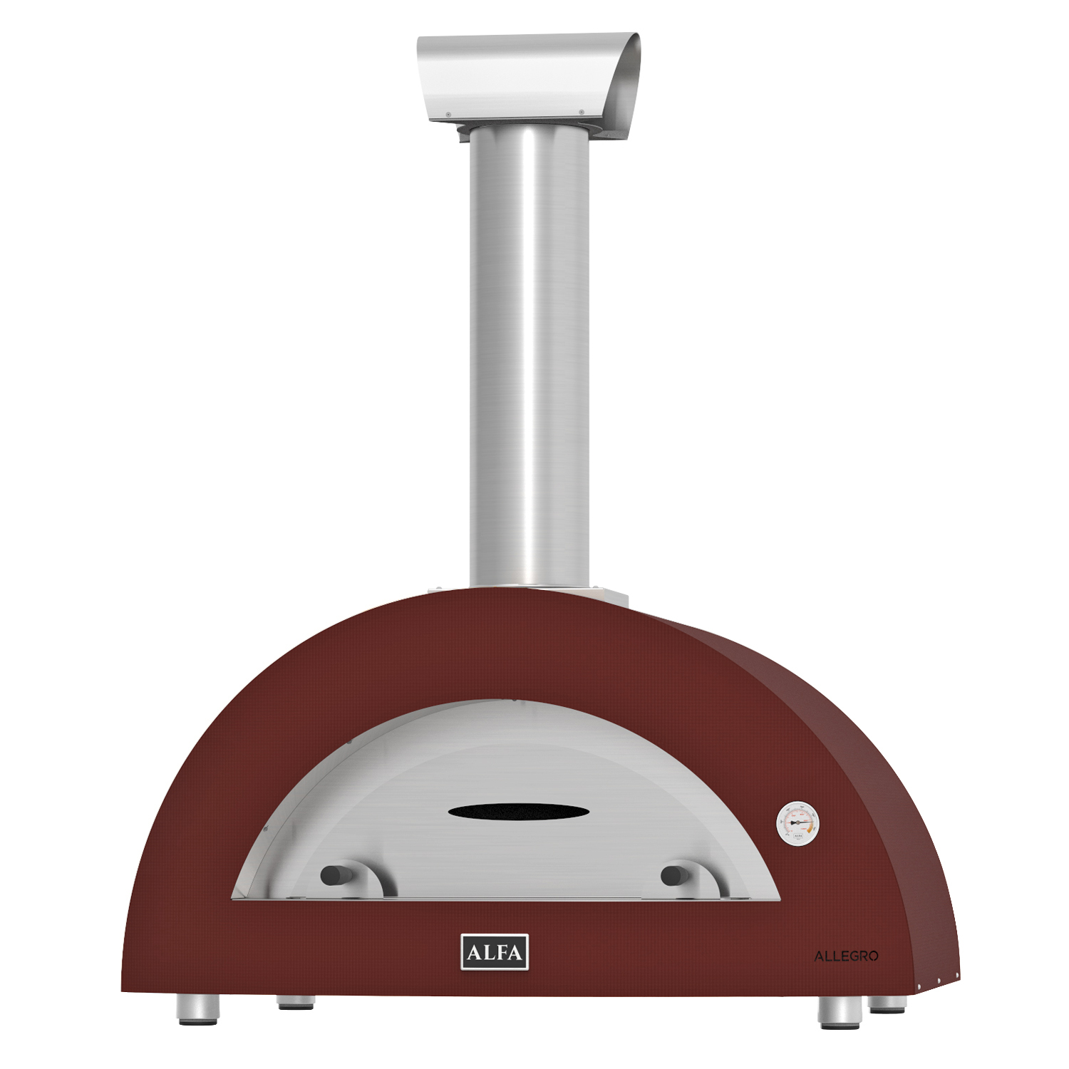 Alfa Forni Pizzaofen Allegro Antikrot ohne Unterbau + Ventura Pizza-Set (4-tlg.) gratis