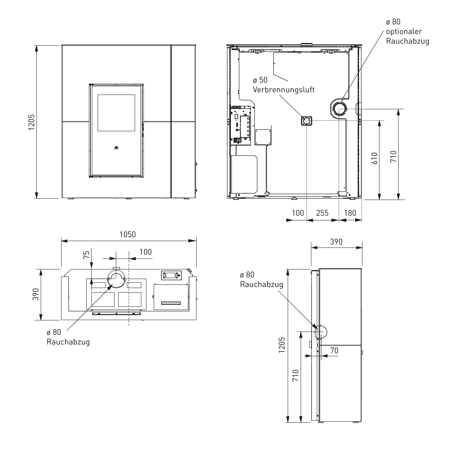 Edilkamin Blade H 23 Evo wasserführendender Pelletofen Stahl Bronze inkl. Kit R-FX Edilkamin Blade H 23 Evo wasserführendender Pelletofen Stahl Bronze inkl. Kit R-FX
