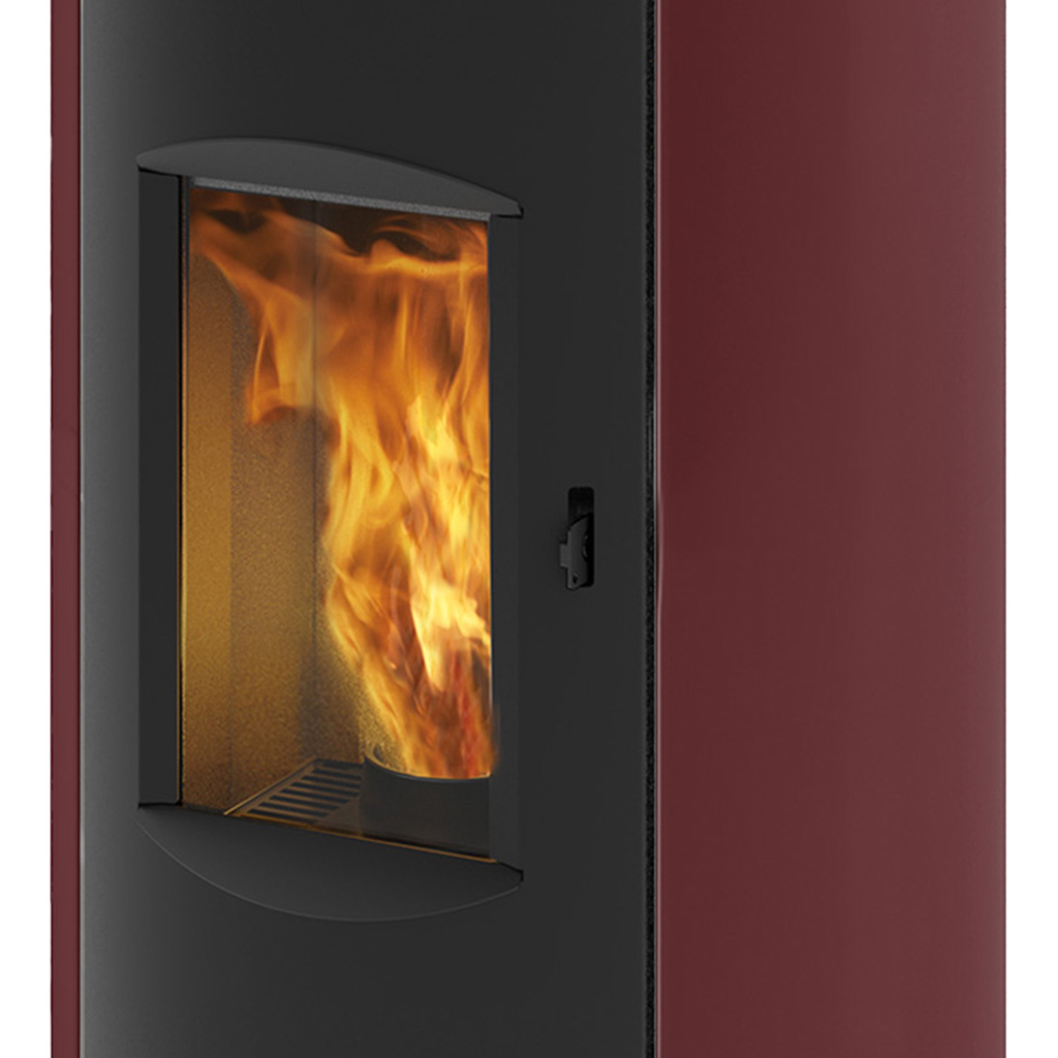EK63 Like 80 Evo Pelletofen Stahl bordeaux RR hinten