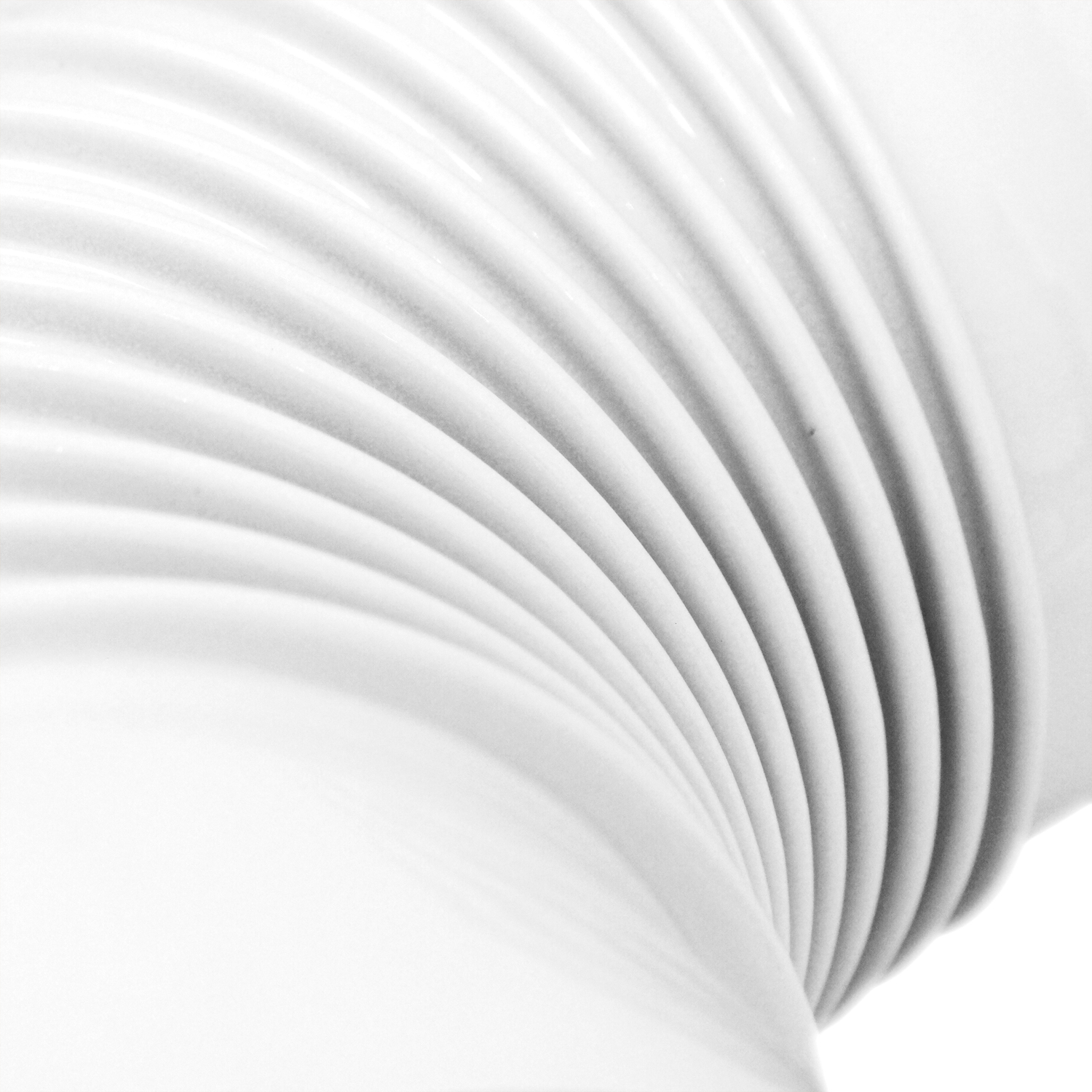 Raik Rauchrohrbogen / Ofenrohrbogen Emaille 130mm - 90° Bogen gerippt Weiß B-Ware