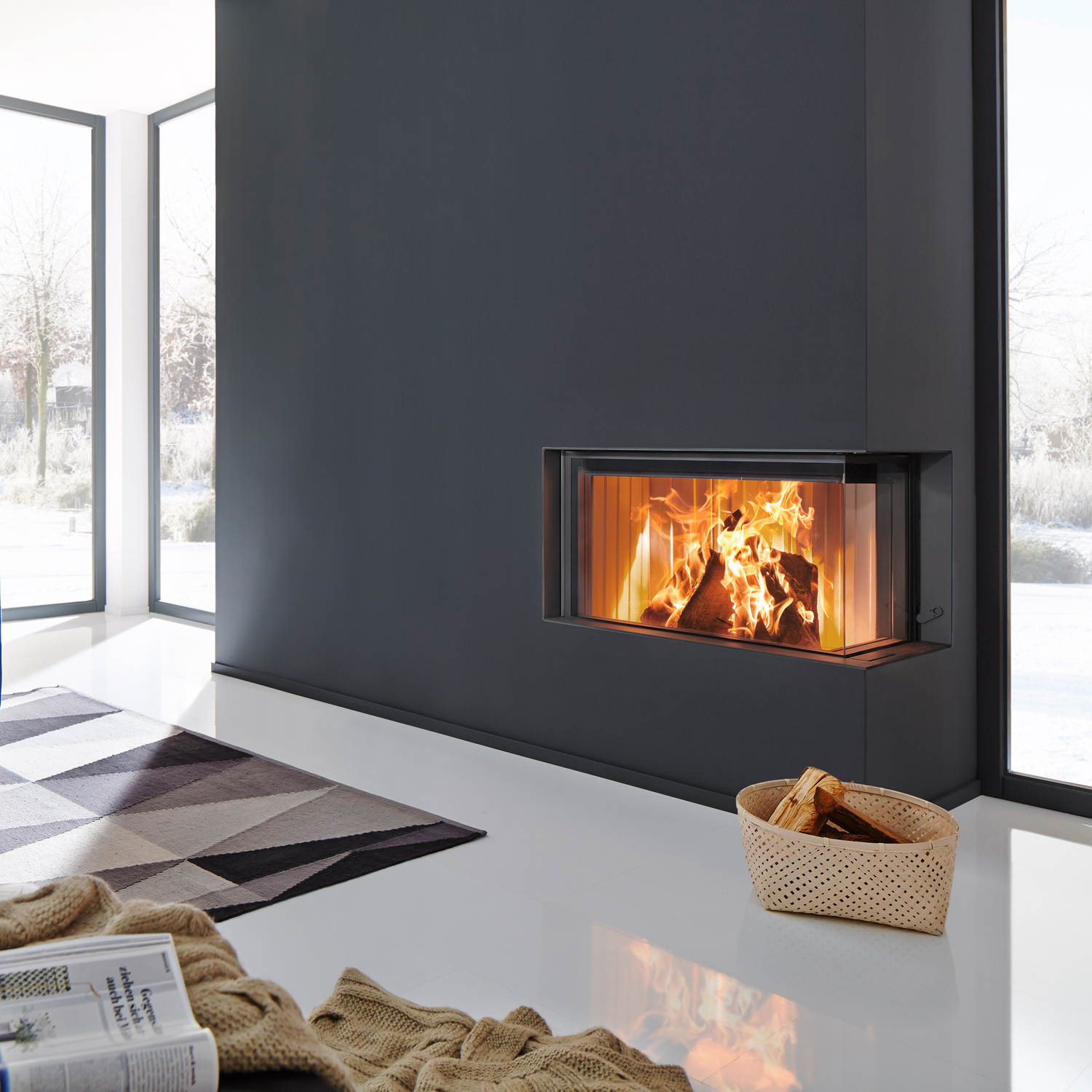 Spartherm Premium Varia-2R-80h Kamineinsatz Ecke RRA Ø 250 mm