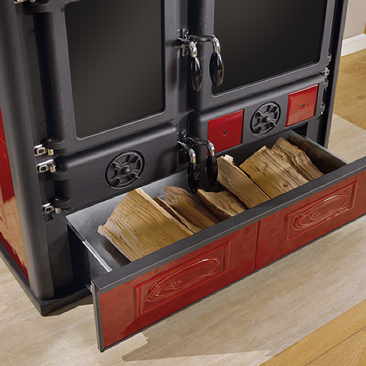 La Nordica Rosa 16 Küchenofen Ceramica Liberty Bordeaux