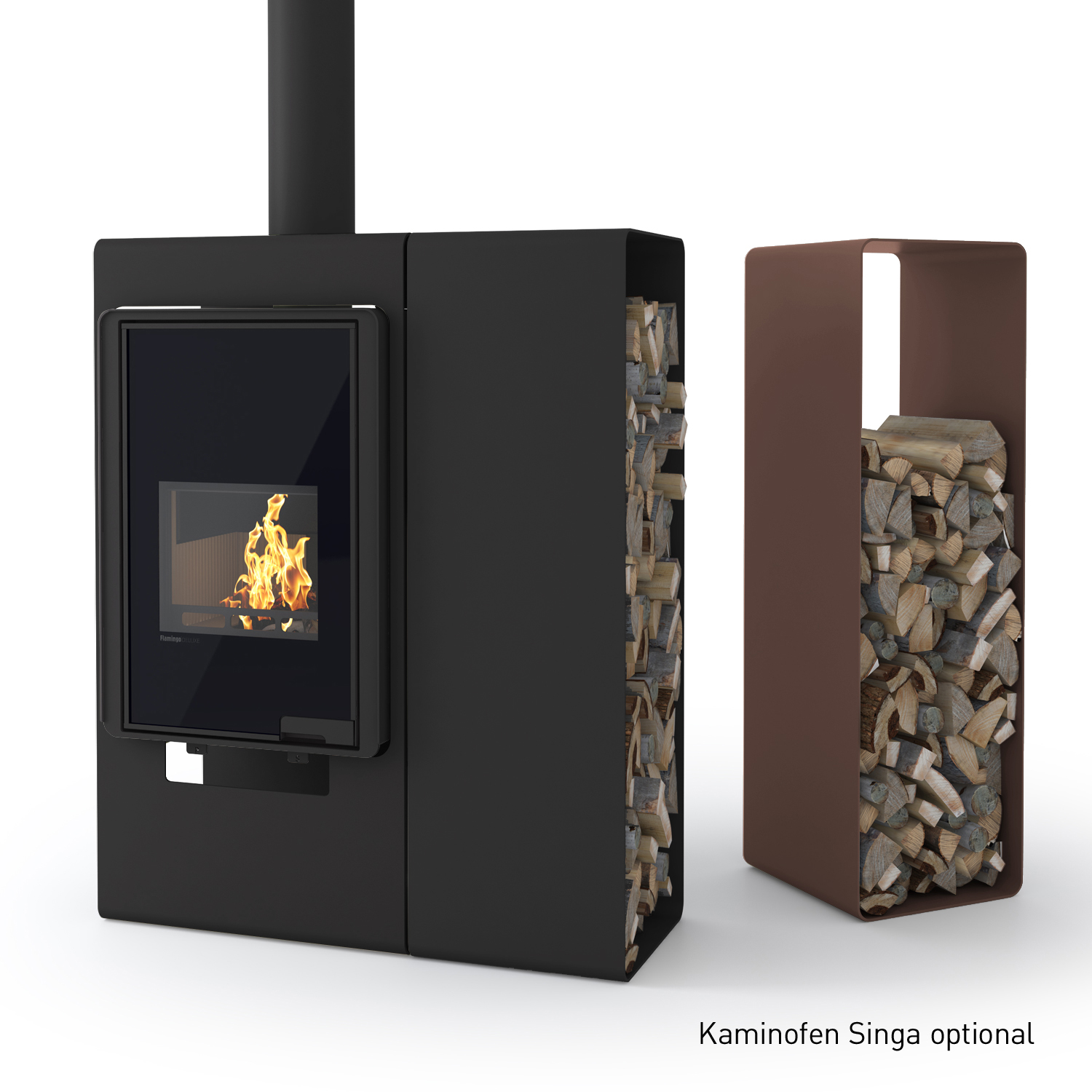 HS Flamingo Deluxe 2 Holzregal Braun HS Flamingo Deluxe 2 Holzregal Braun