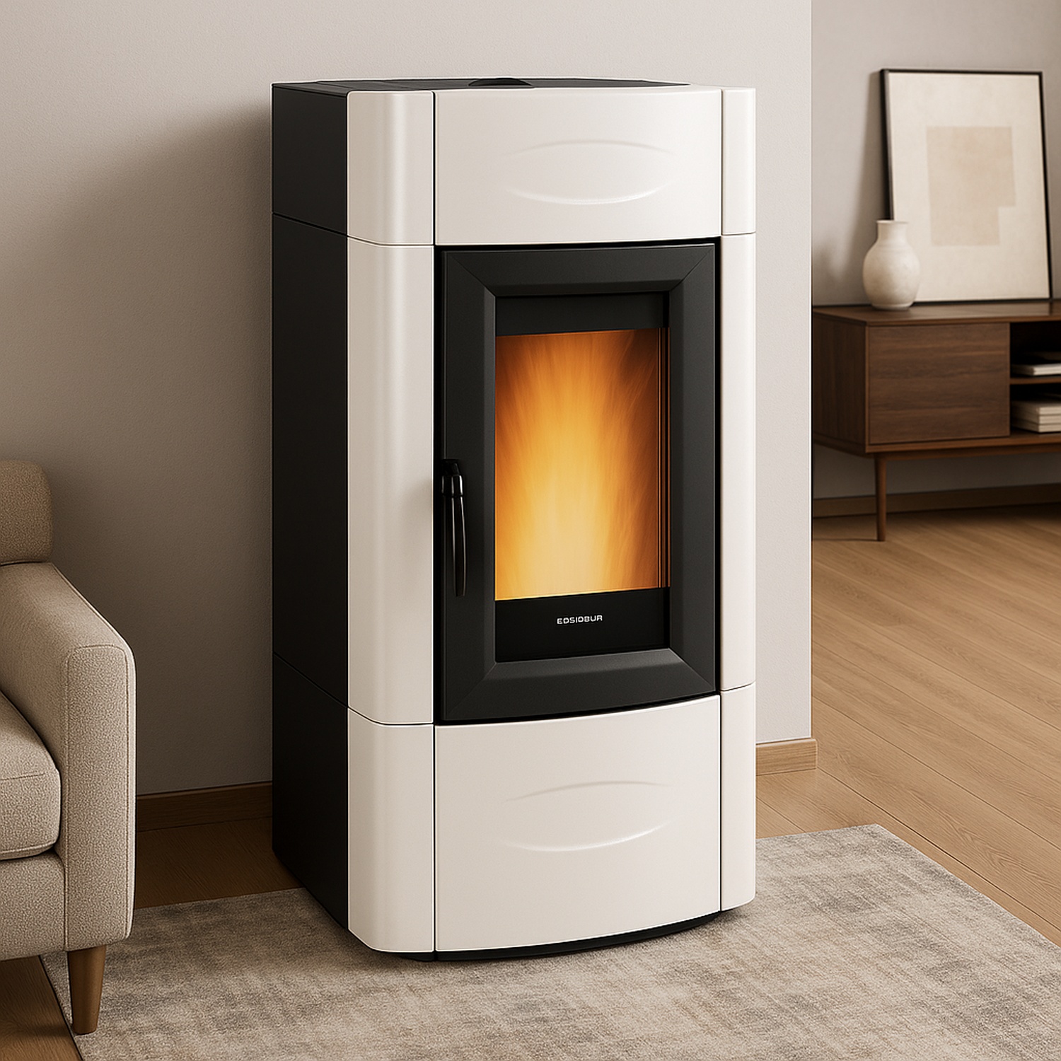 Extraflame ISIDORA IDRO H23 5.0 EVO - Weiss wassergeführter Pelletofen EVOLUTION LINE