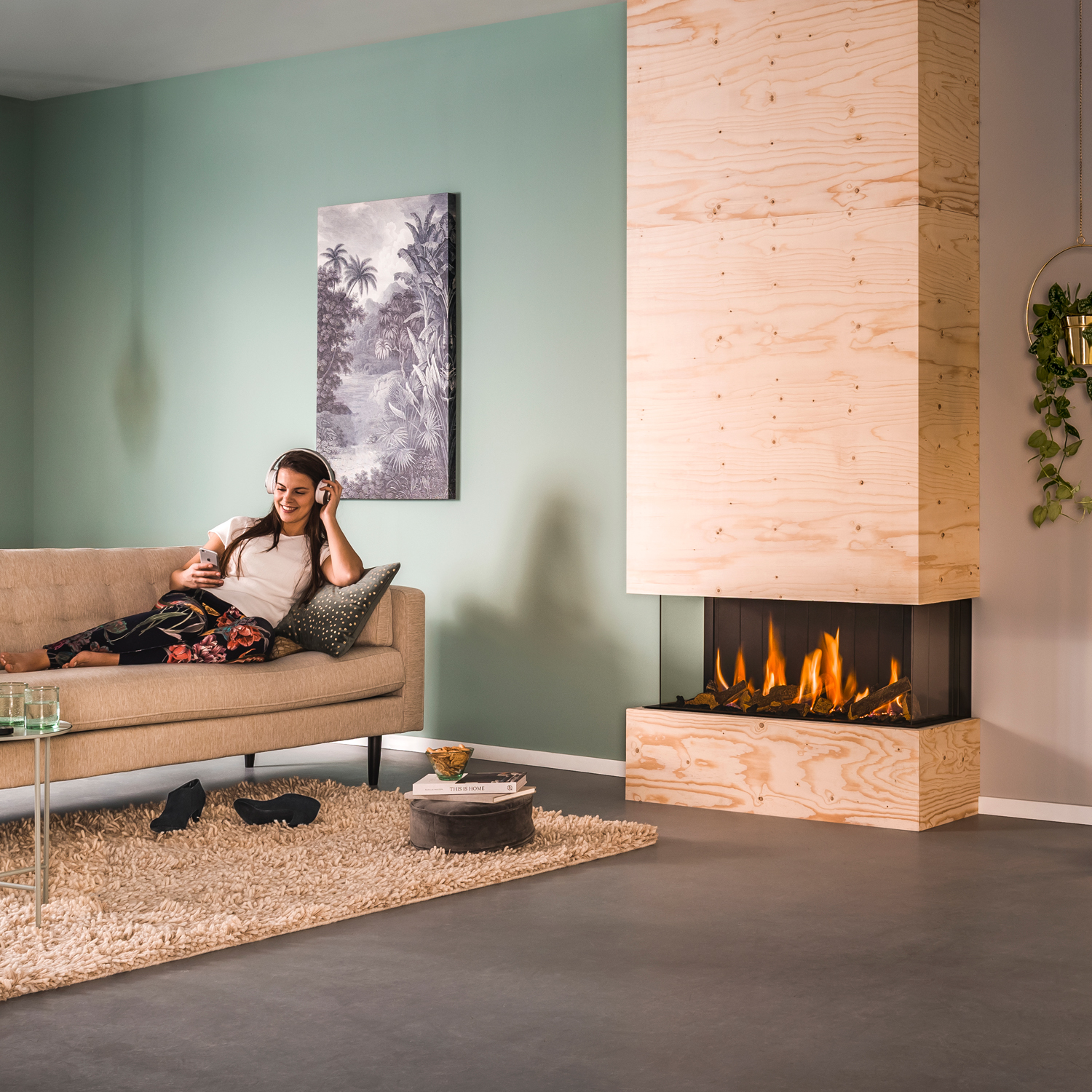 Trimline Fires Trimline 100 Panorama Gas Kamineinsatz G20/G25