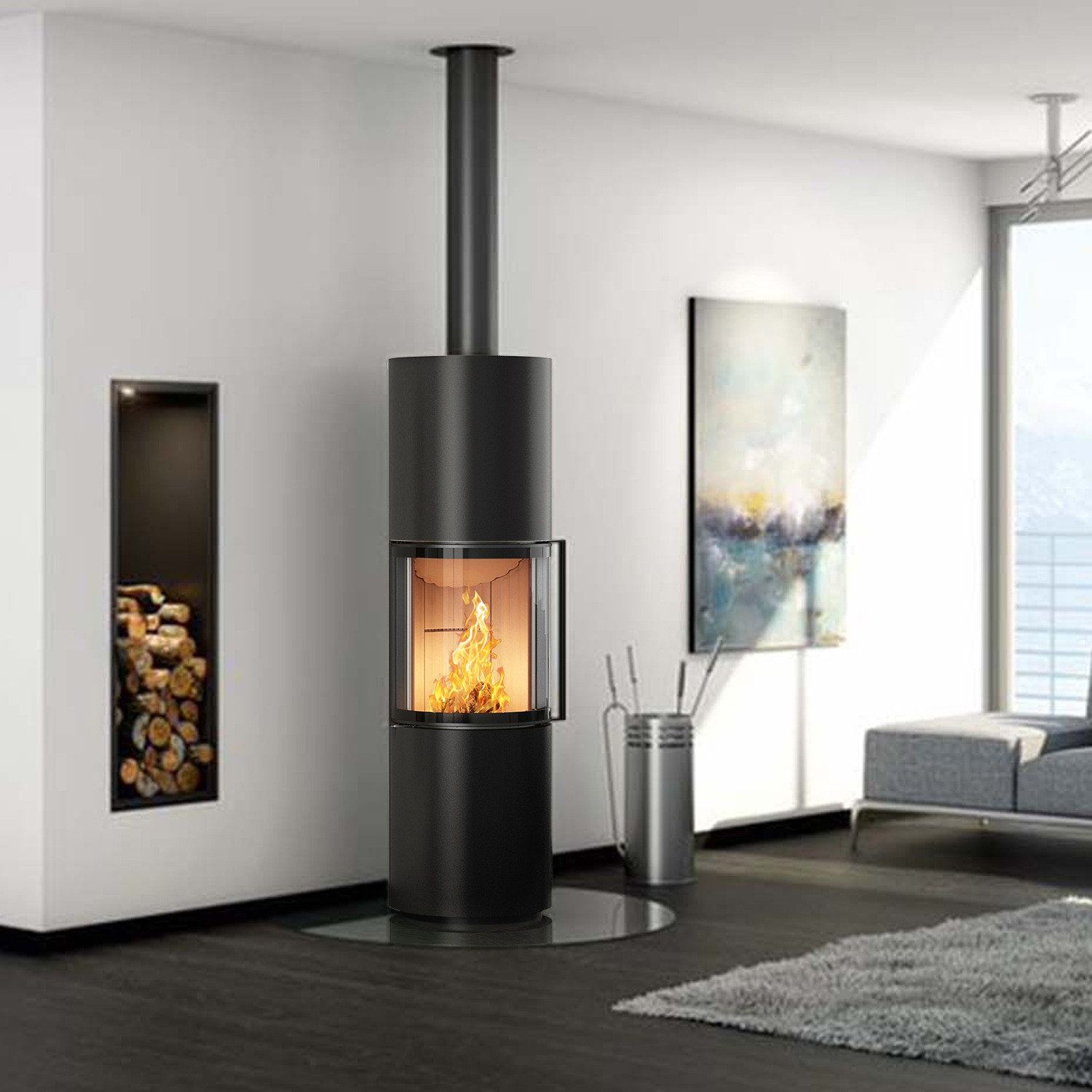 Spartherm Passo L RLU Kaminofen Nero