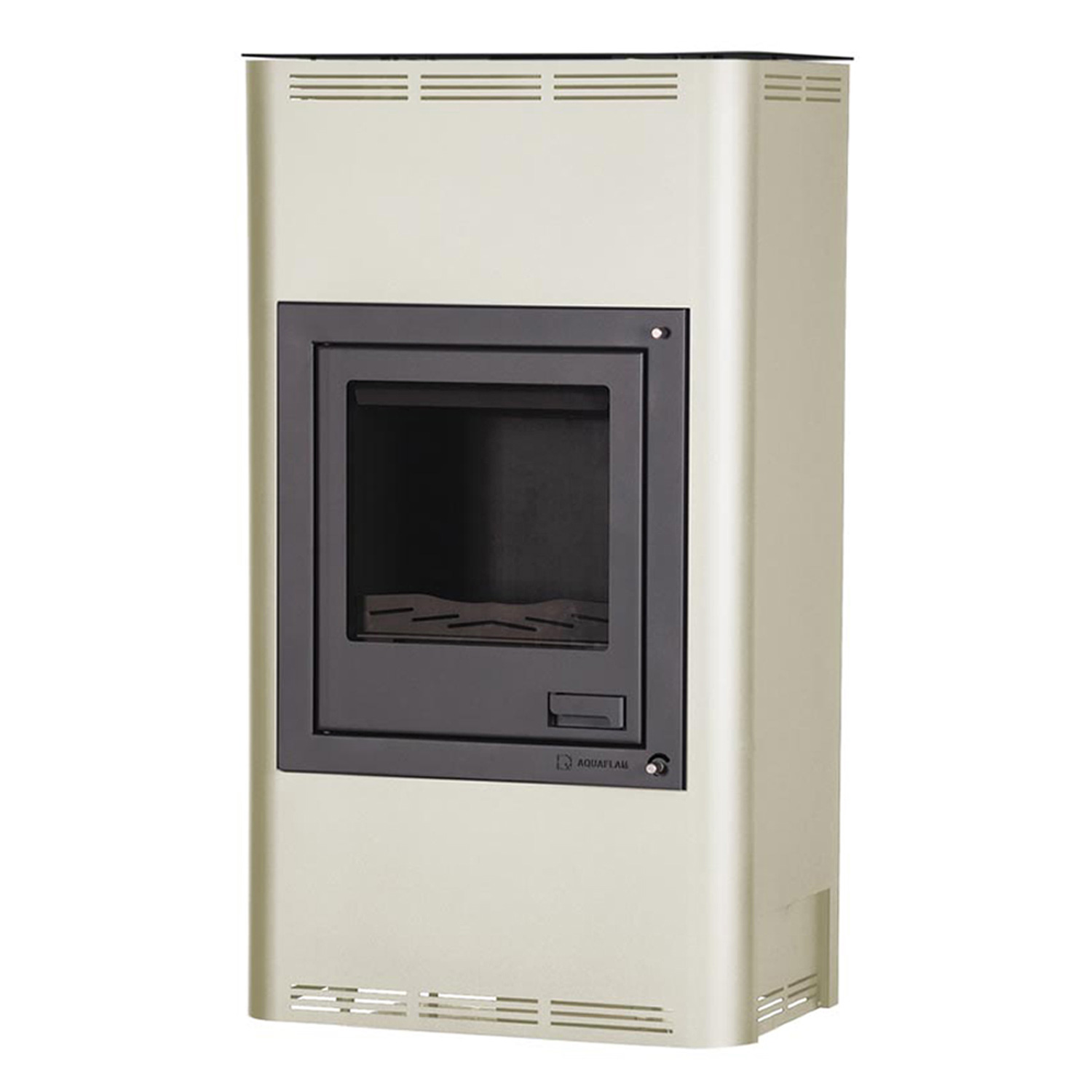 Aquaflam 17 Automatic Wasserführender Kaminofen Creme