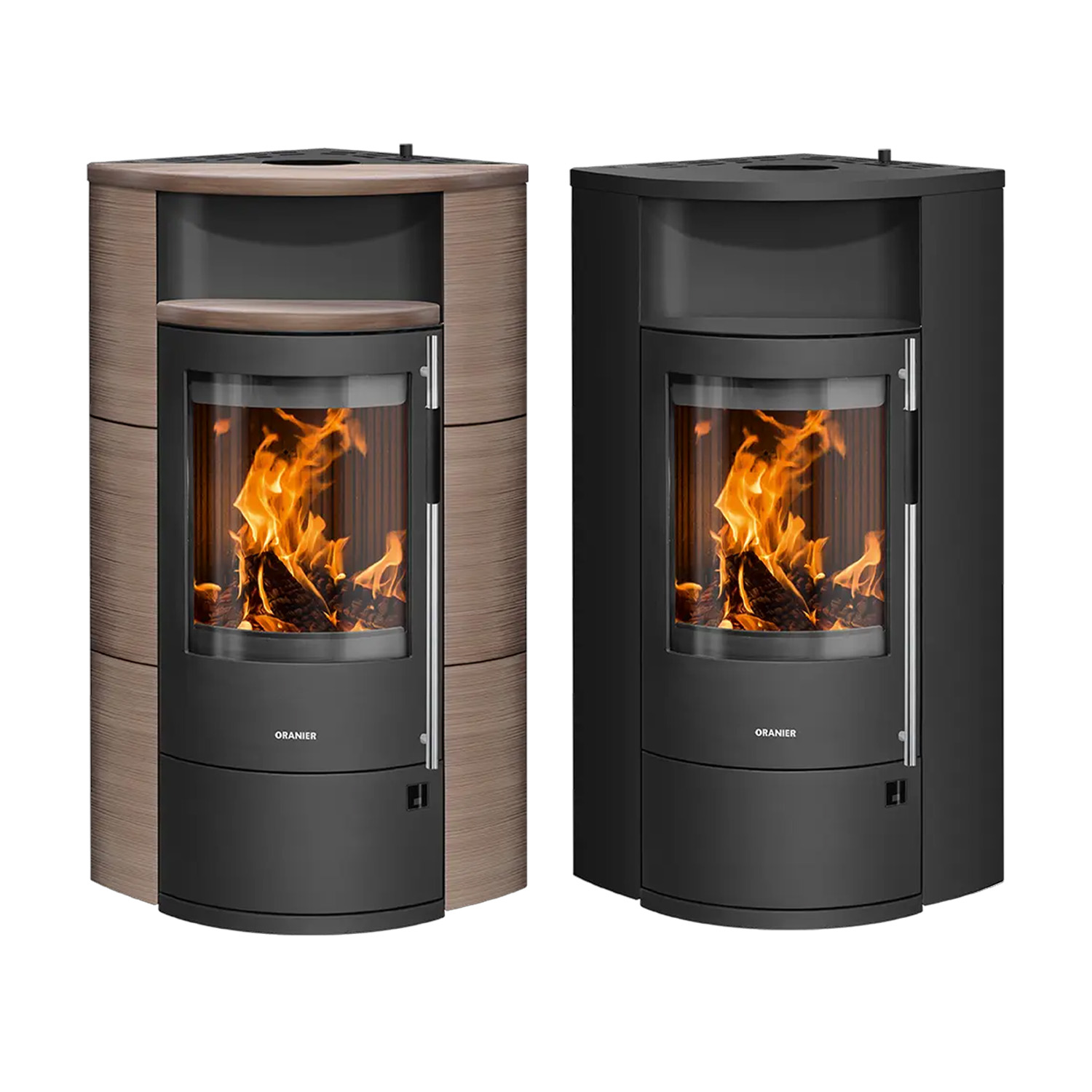 Oranier Polar Neo Eck Kaminofen Stahl Schwarz