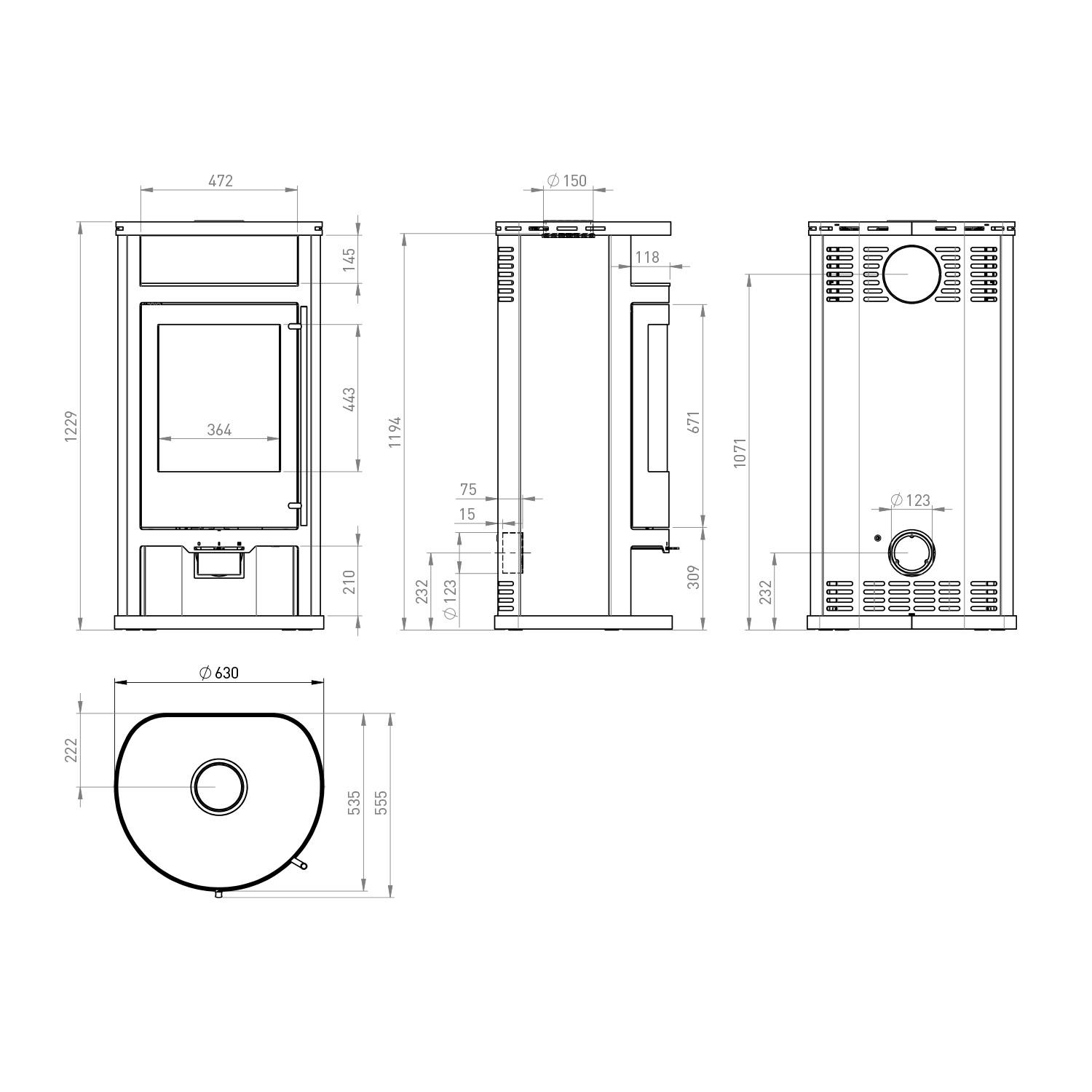 Olsberg Salado Compact Kaminofen Stahl Schwarz Olsberg Salado Compact Kaminofen Stahl Schwarz