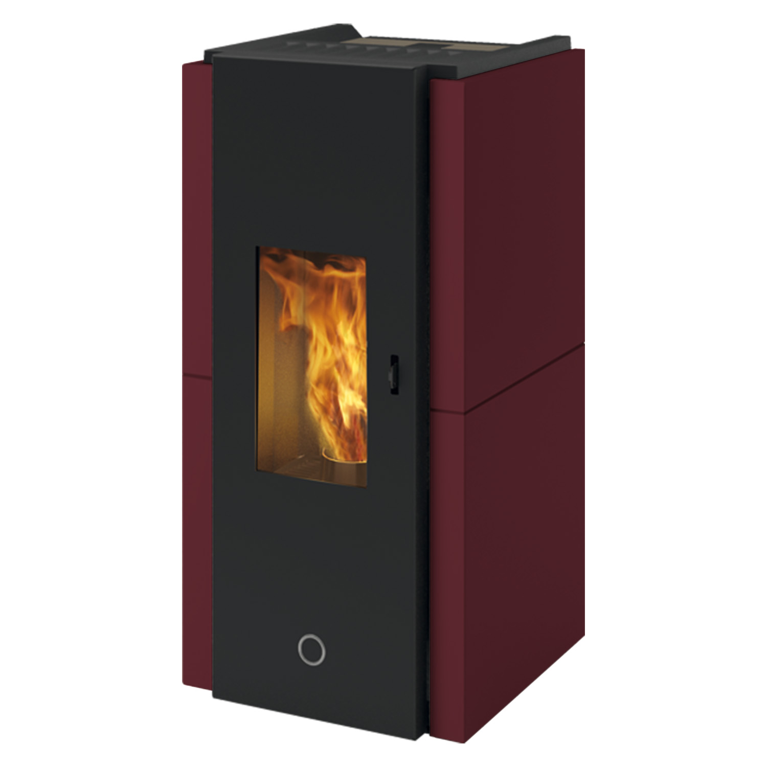 EK63 Zone 80 Evo Pelletofen Stahl Bordeaux