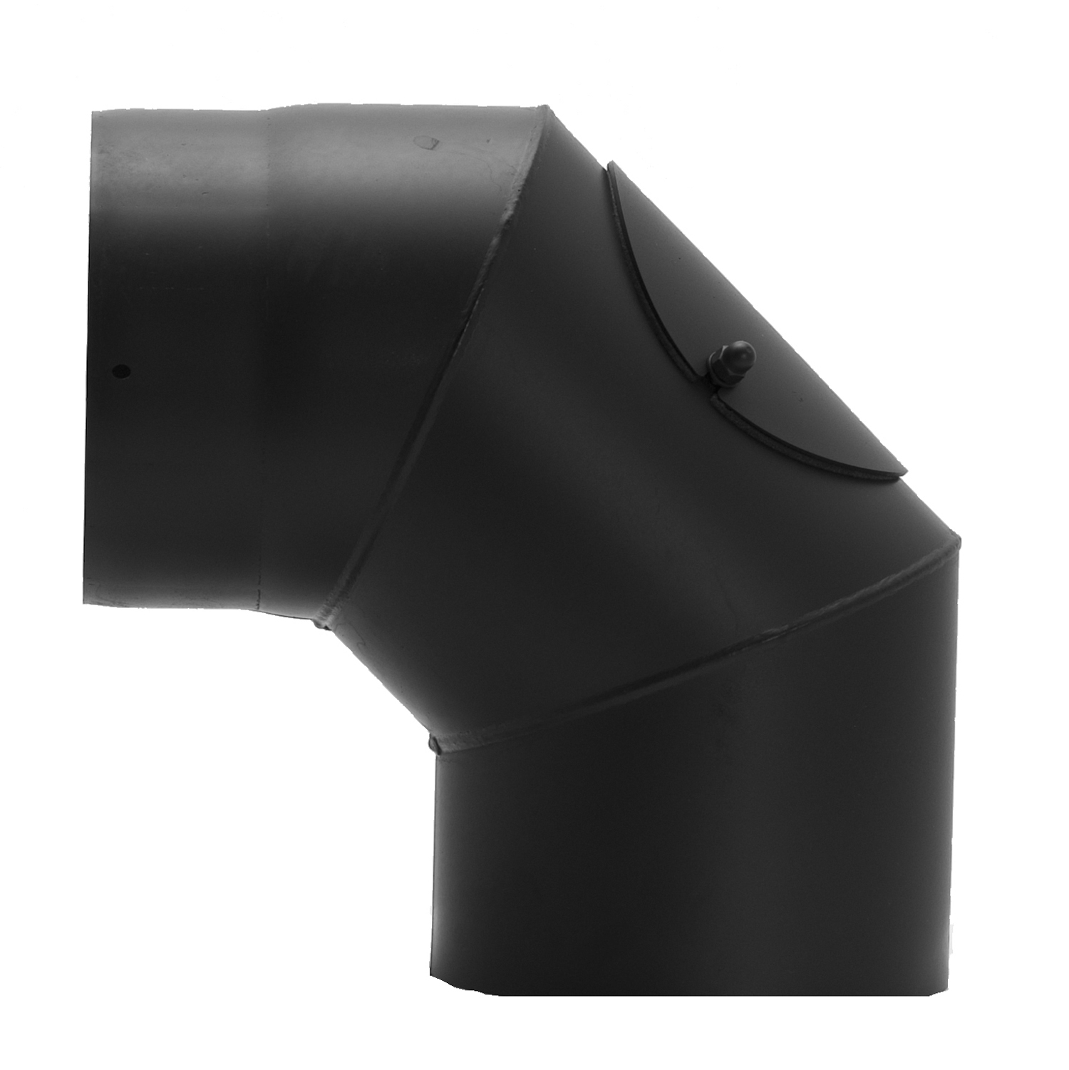 Raik Rauchrohrbogen / Ofenrohr 250mm - 90° mit Reinigungsöffnung schwarz Raik Rauchrohrbogen / Ofenrohr 250mm - 90° mit Reinigungsöffnung schwarz