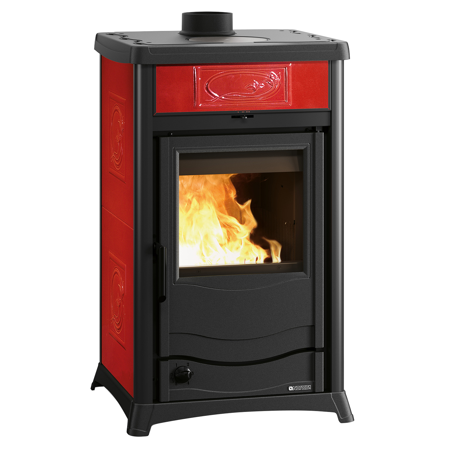 La Nordica Termorossella Plus DSA.16 Liberty Bordeaux + Solarthermie-Set 4 (15,17 m²) + Pufferspeicher TPSR 825 + SWT