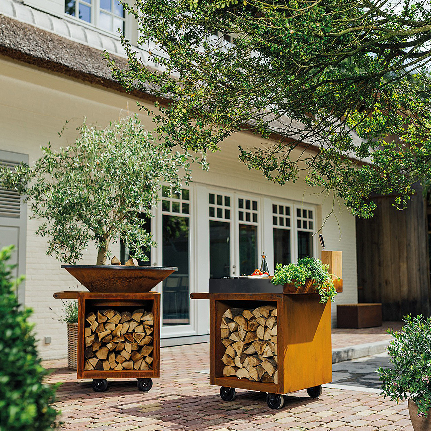 OFYR Mise en Place Table Corten 65 PRO Keramik Dunkelgrau OFYR Mise en Place Table Corten 65 PRO Keramik Dunkelgrau