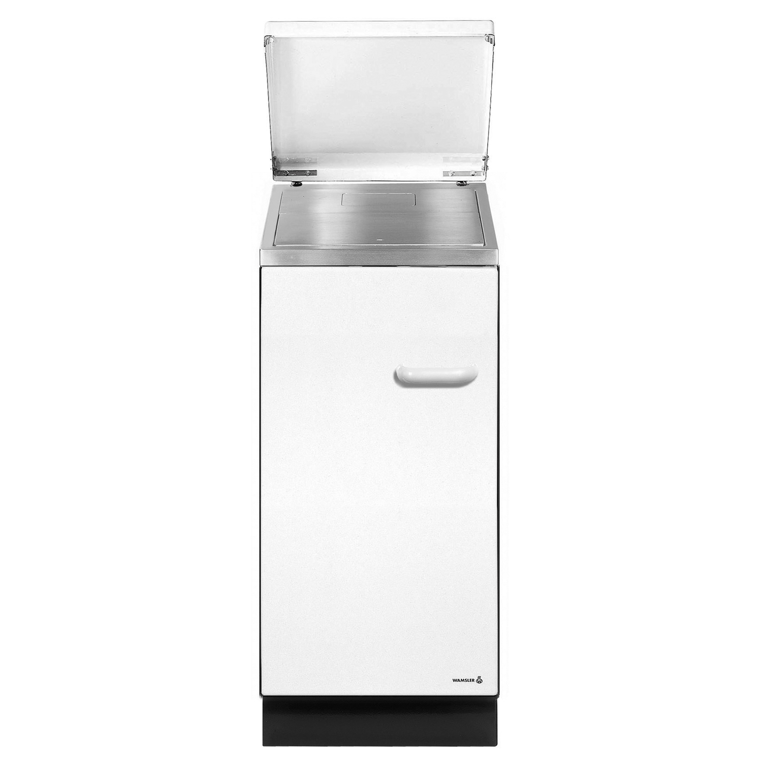 Wamsler K144 C Beistellherd Stahl weiß mit Ceranplatte