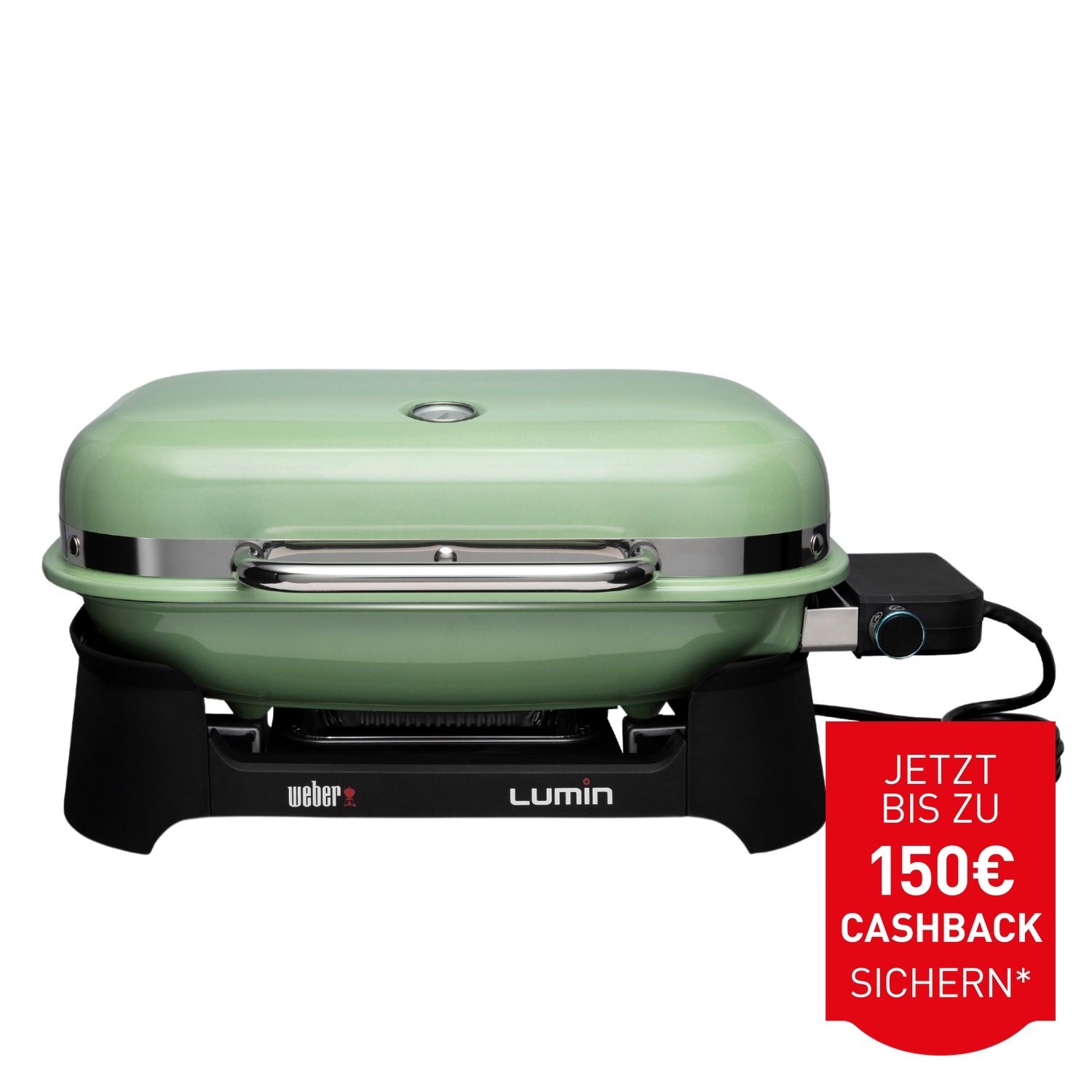 Weber Lumin Elektro-Tischgrill Mintgrün