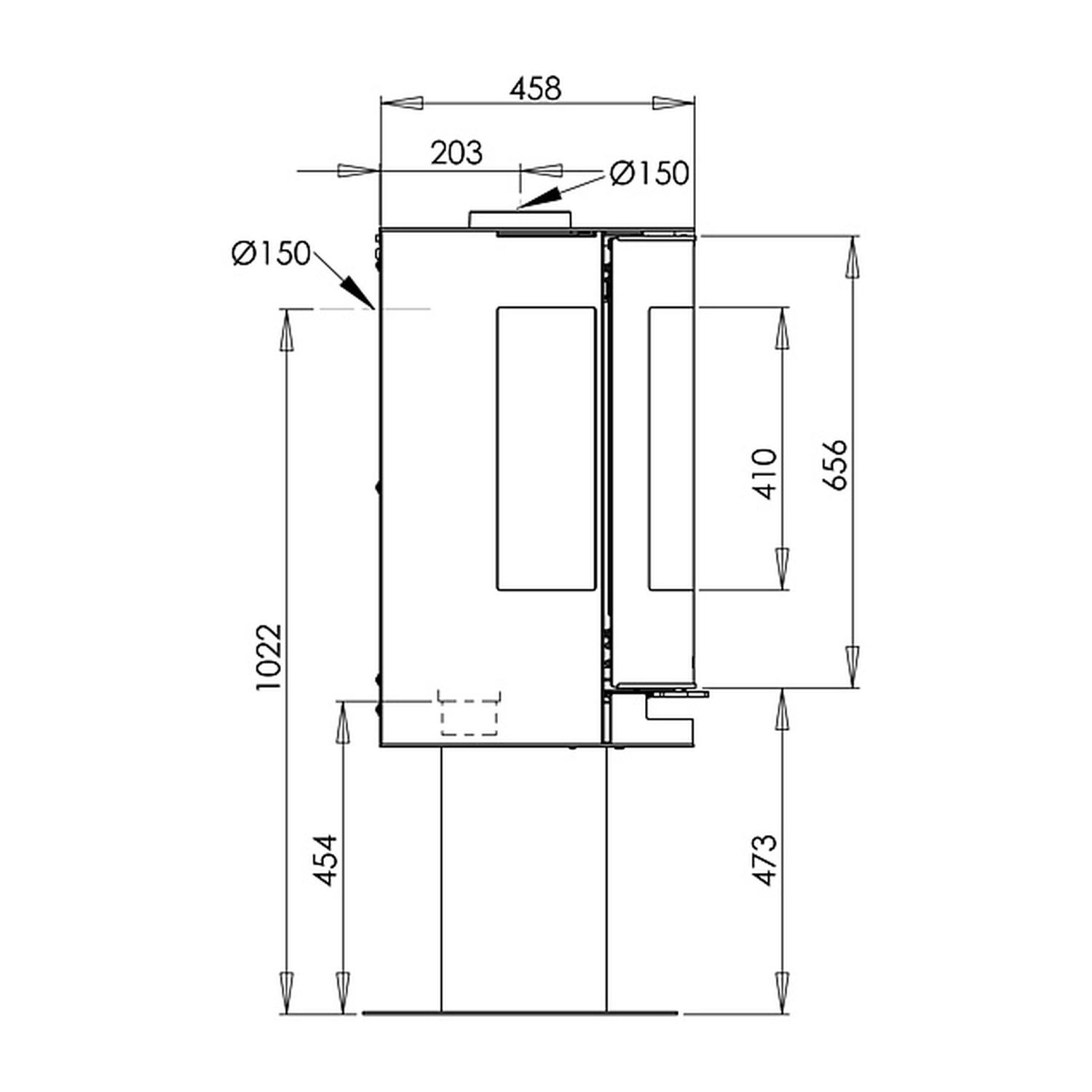 Aduro 9.3 Lux air Kaminofen Schwarz