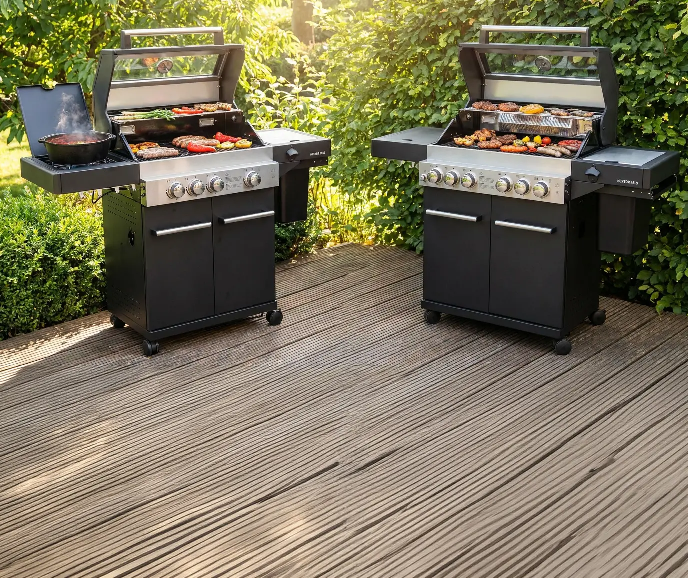 Feuergott Hektor 3B und 4B Gasgrill Vergleich
