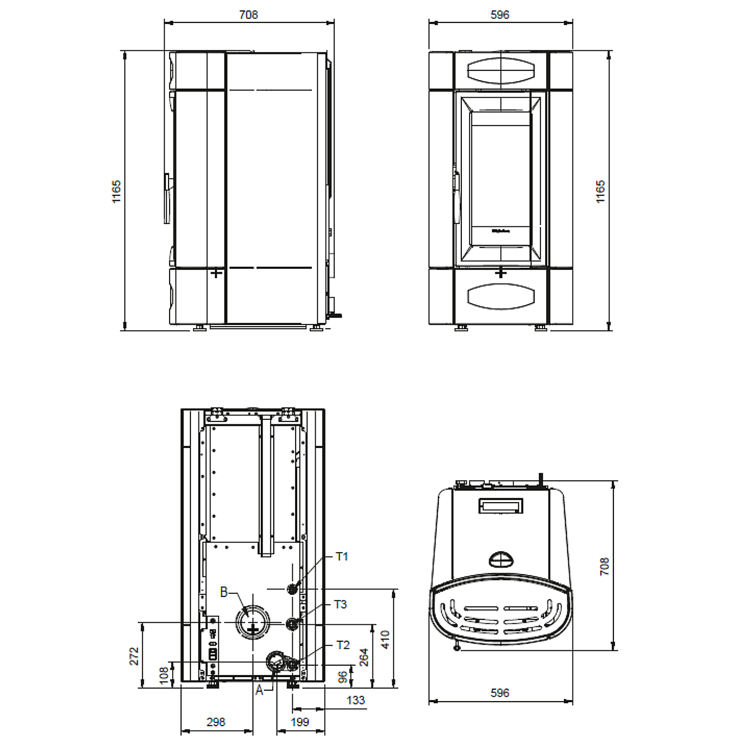 Extraflame ISIDORA IDRO H16 5.0.16 - TOLU wassergeführter Pelletofen EVOLUTION LINE