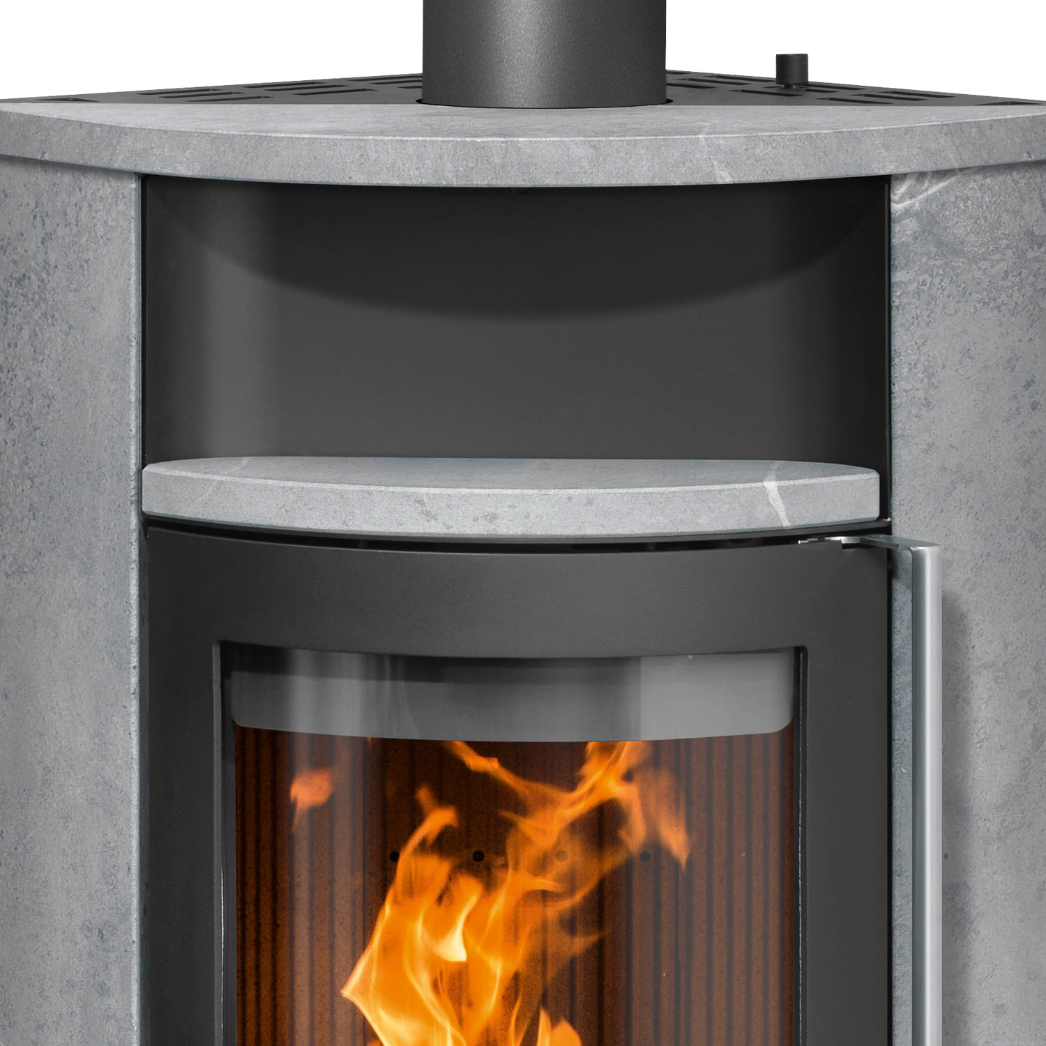 Oranier Polar Neo Eck Kaminofen Stahl Schwarz / Speckstein Oranier Polar Neo Eck Kaminofen Stahl Schwarz / Speckstein