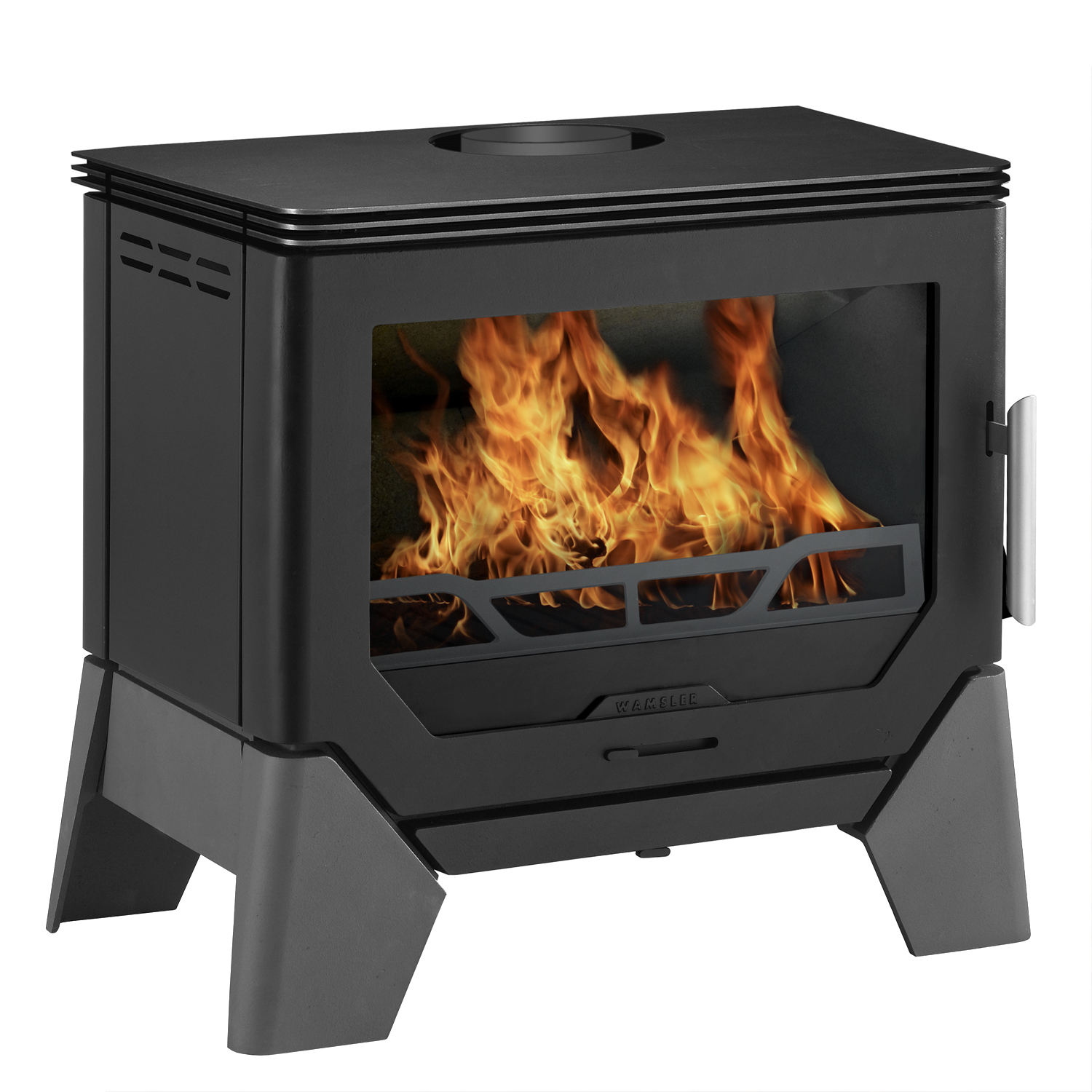 Wamsler W-Box Kaminofen Stahl Schwarz / Grau Wamsler W-Box Kaminofen Stahl Schwarz / Grau