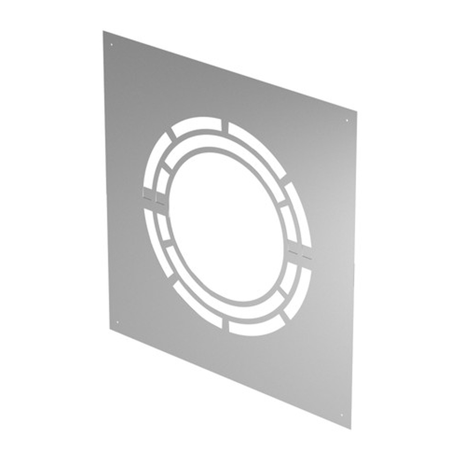 Schiedel Abdeckblende für Hinterlüftung 0-30° Ø130 mm glänzend