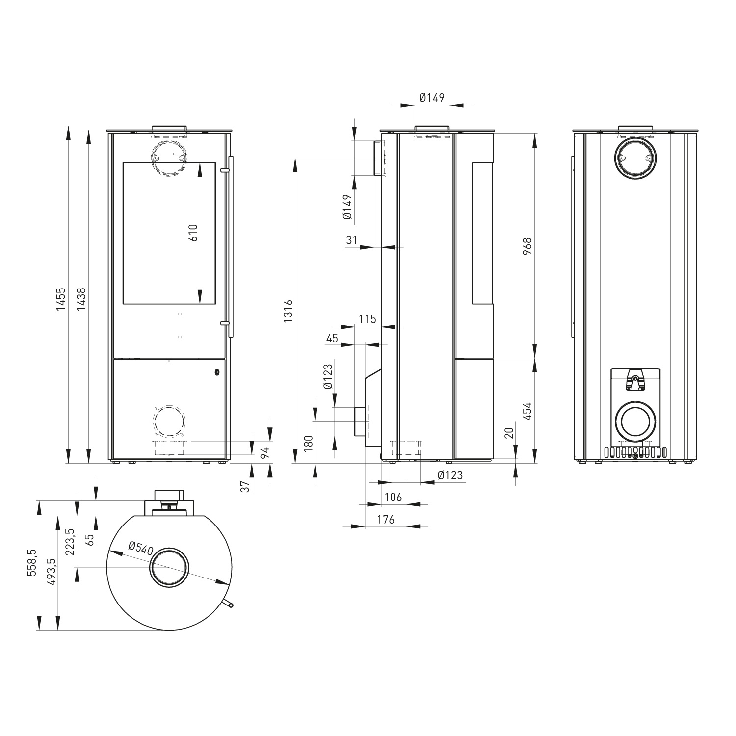 Olsberg Kaminofen Tacora Compact Naturstein Serpentin mit Stangengriff Olsberg Kaminofen Tacora Compact Naturstein Serpentin mit Stangengriff