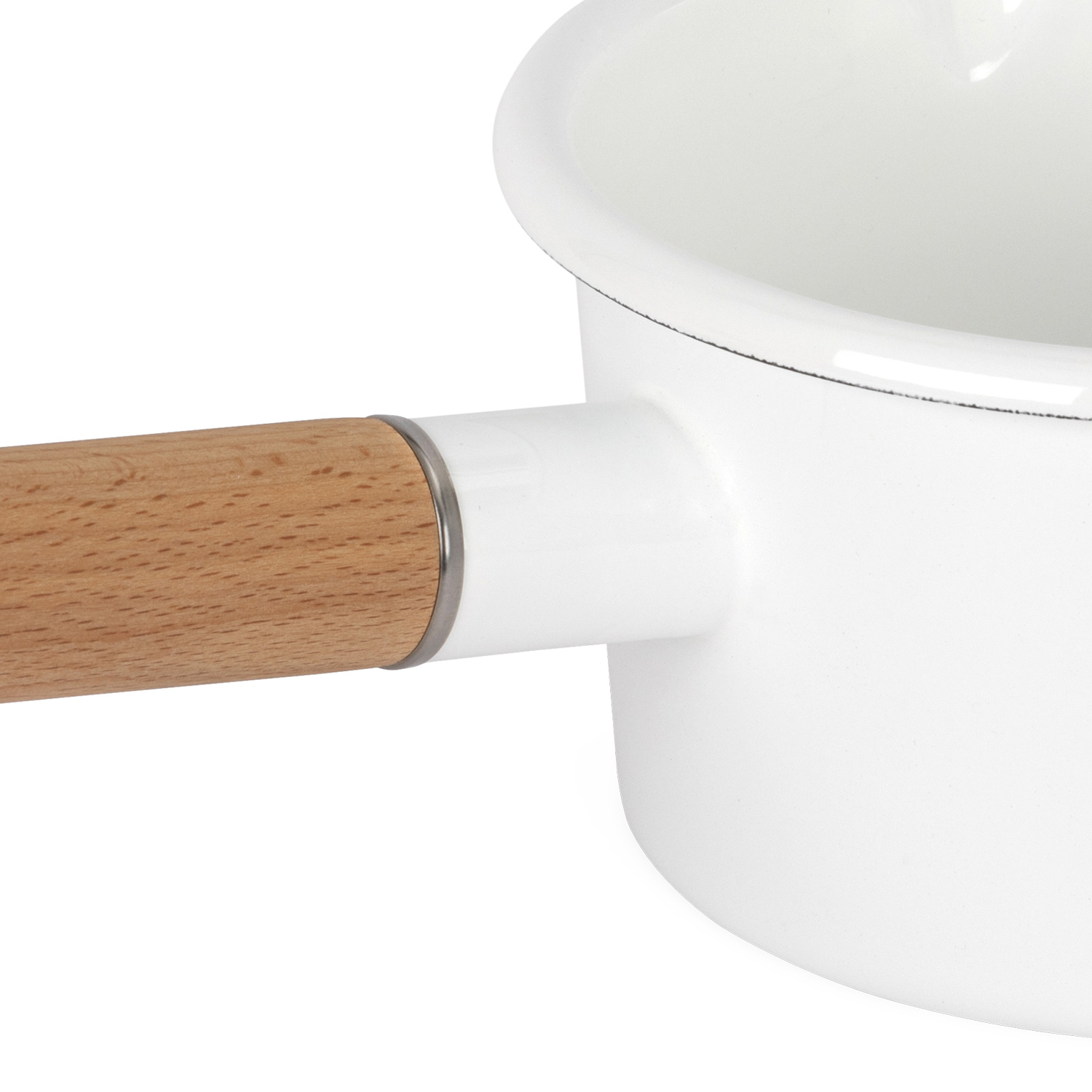 Petromax Emaille-Stieltopf Weiß 1 Liter Petromax Emaille-Stieltopf Weiß 1 Liter