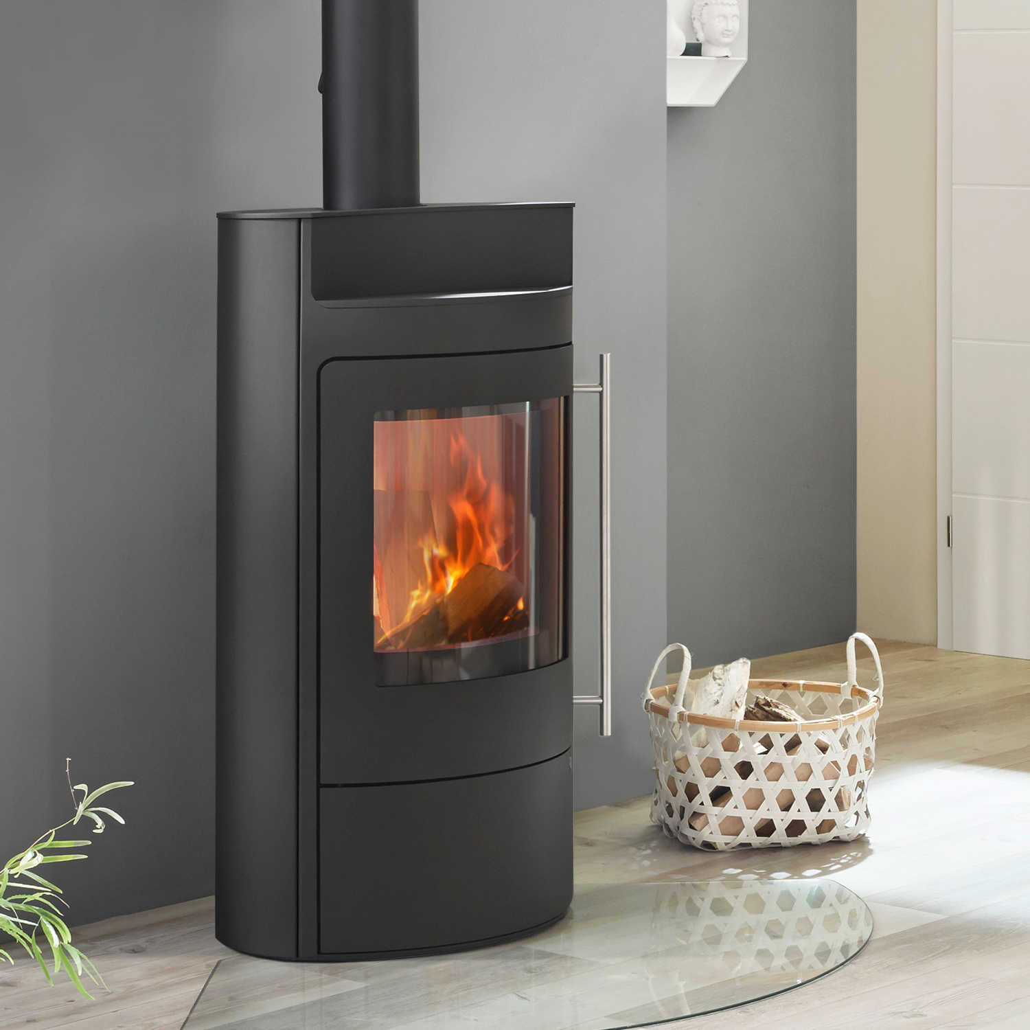 Olsberg Tecapa II PowerSystem Compact Kaminofen Stahltür Olsberg Tecapa II PowerSystem Compact Kaminofen Stahltür