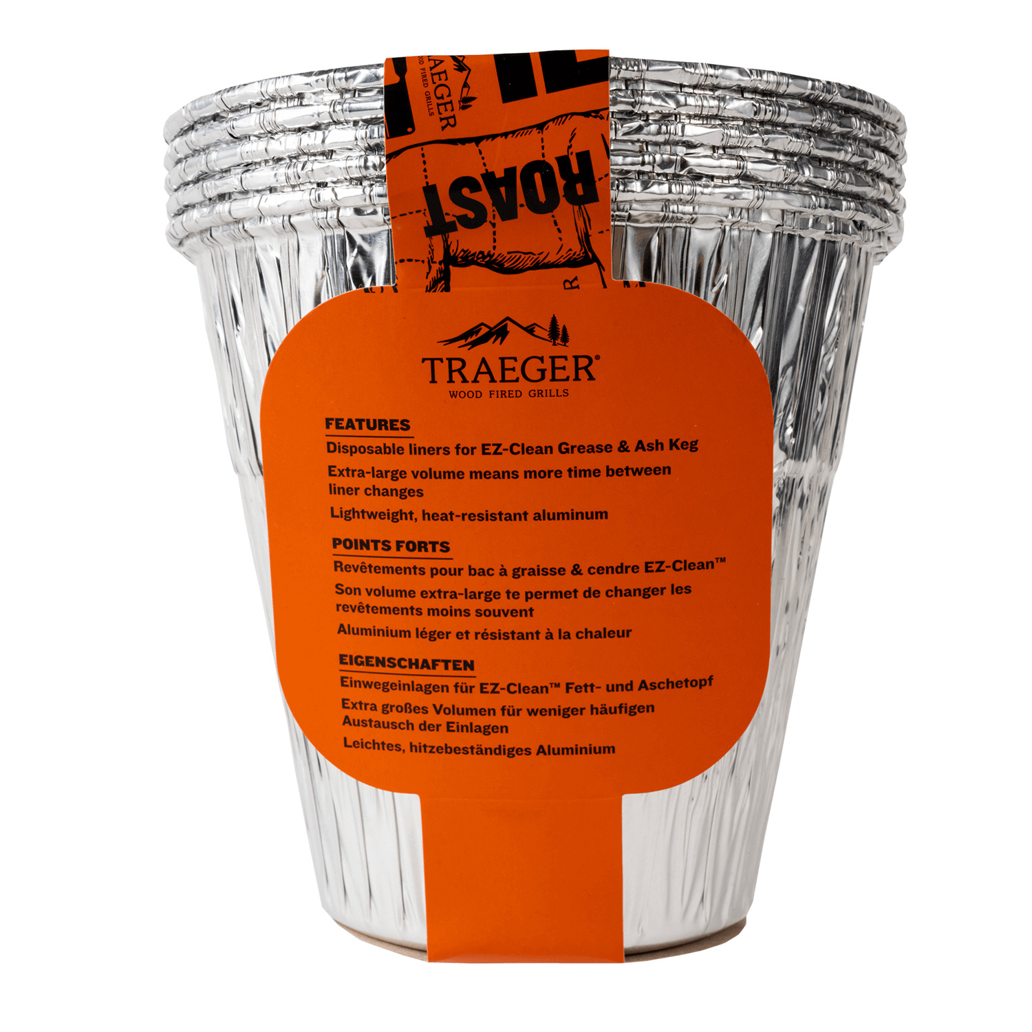 Traeger Aluminium-Einsatz für EZ-Clean Fett- und Aschebehälter (5er-Set) Traeger Aluminium-Einsatz für EZ-Clean Fett- und Aschebehälter (5er-Set)
