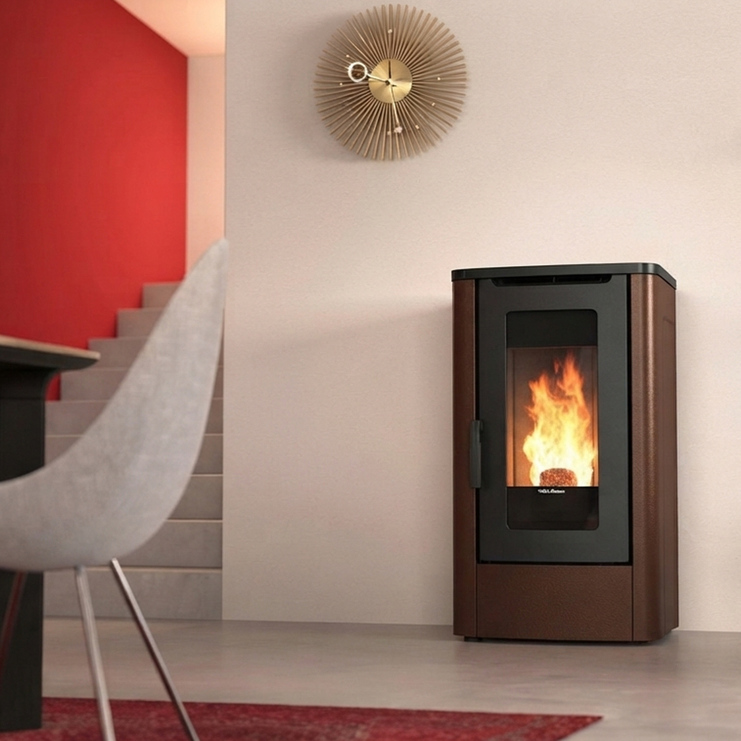 Extraflame Dahiana AD Pelletofen Traditional Line bronze