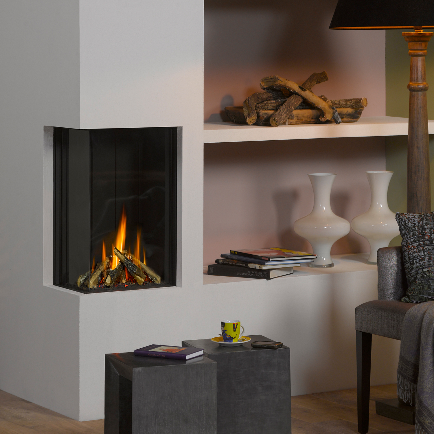 Trimline Fires Trimline 38 Corner Left Gas Kamineinsatz G20/G25 Trimline Fires Trimline 38 Corner Left Gas Kamineinsatz G20/G25