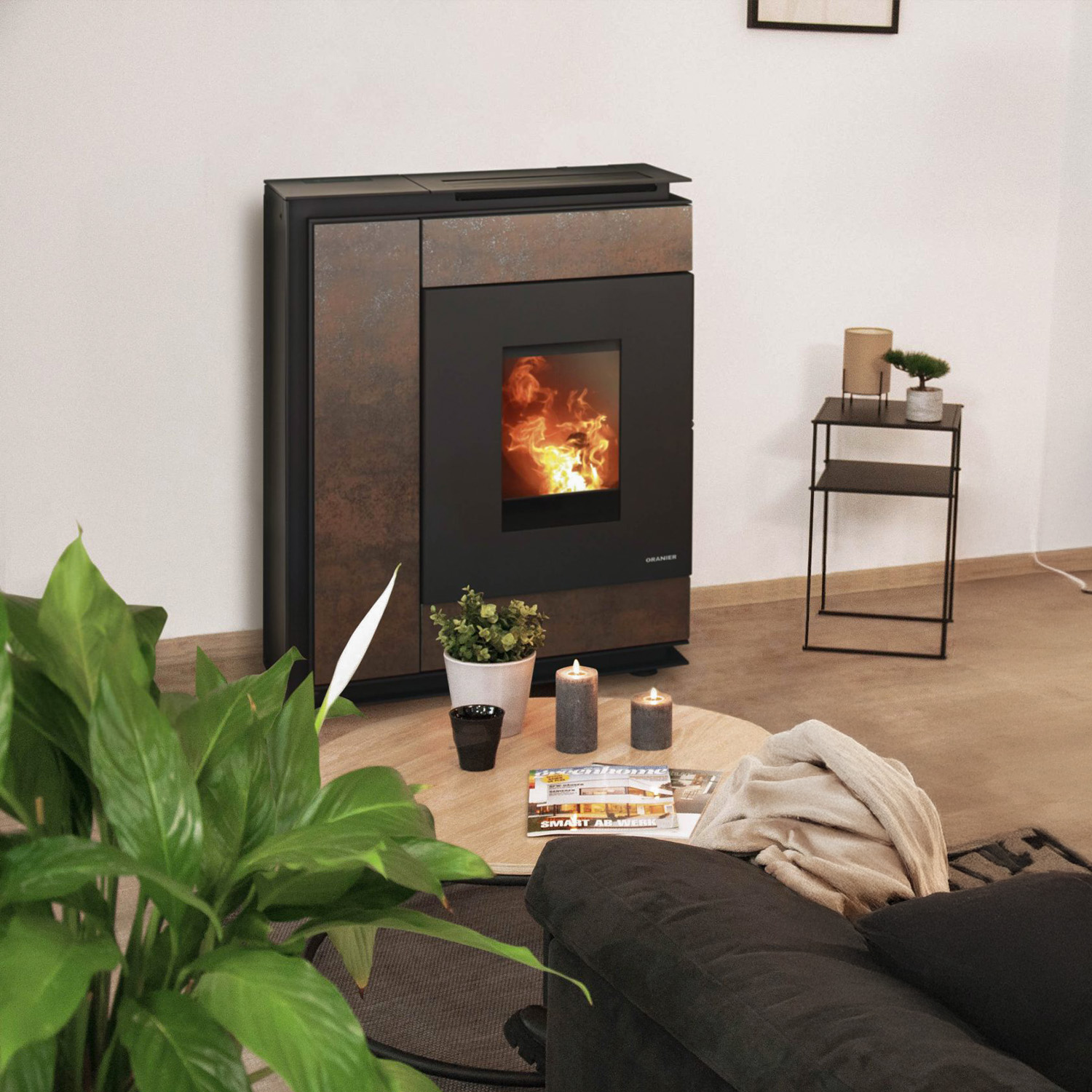 Oranier Boreas Pelletofen Sintered Stone Korten LAS