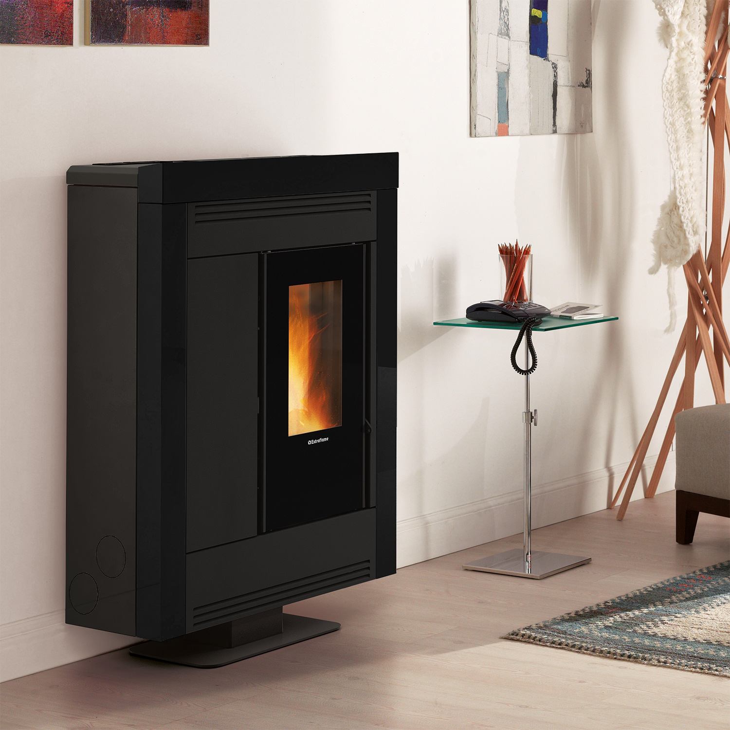 Extraflame Souvenir Plus Steel 5.0 Pelletofen Schwarz Extraflame Souvenir Plus Steel 5.0 Pelletofen Schwarz