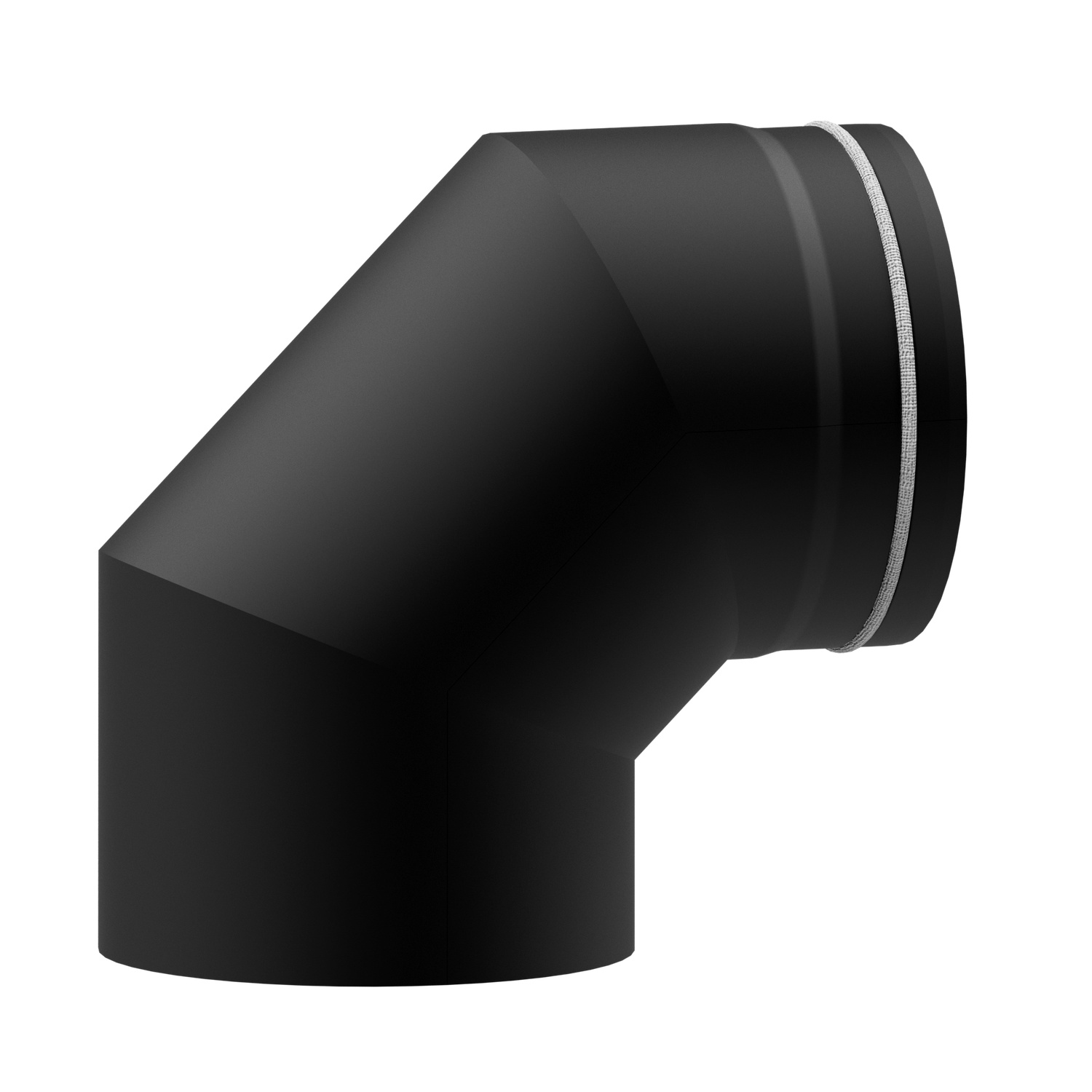 Raik Lifestyle DUO Rauchrohrbogen 150mm schwarz 90° für Rauchrohr / Ofenrohr