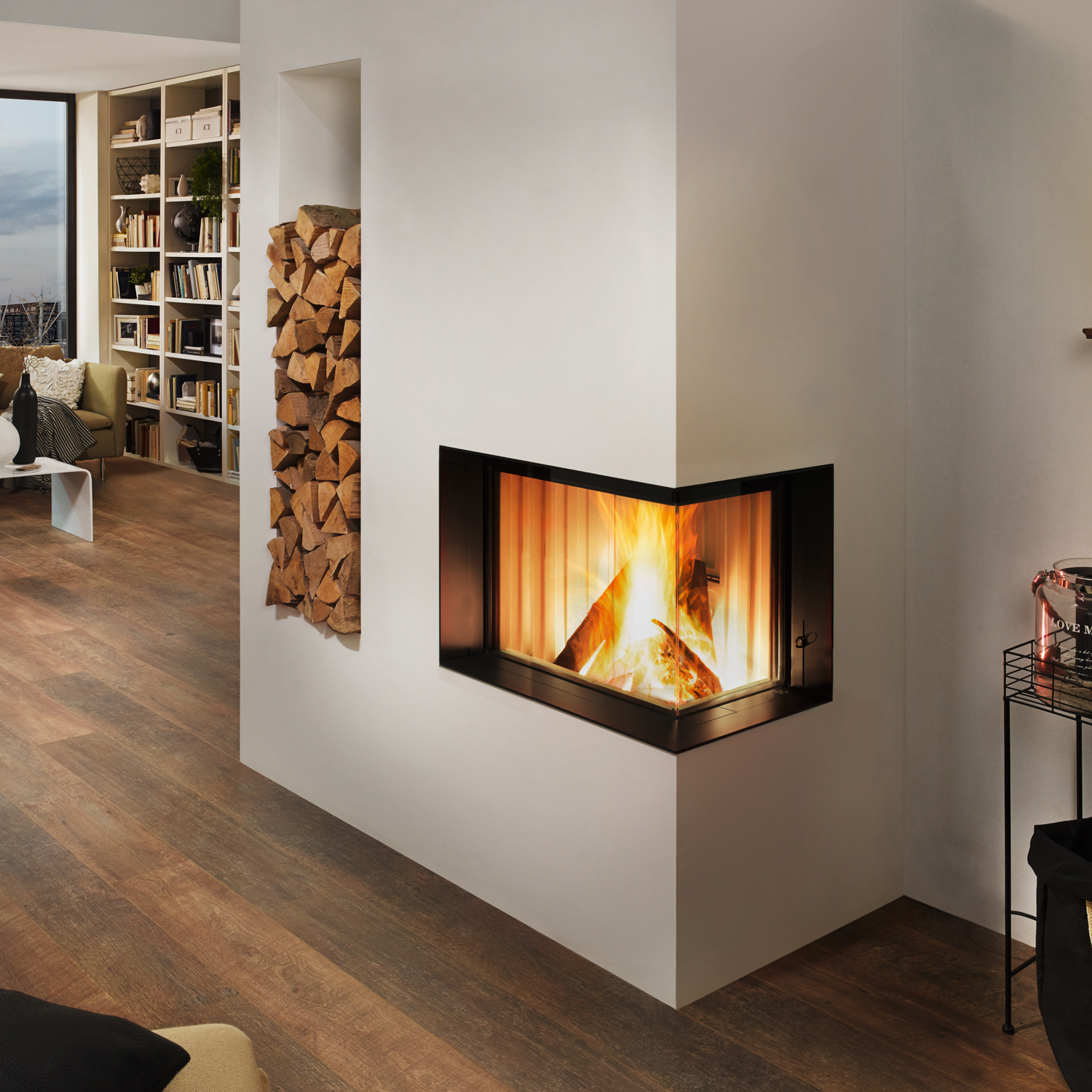 Spartherm Premium Varia-2R-80h Kamineinsatz Ecke RRA Ø 250 mm