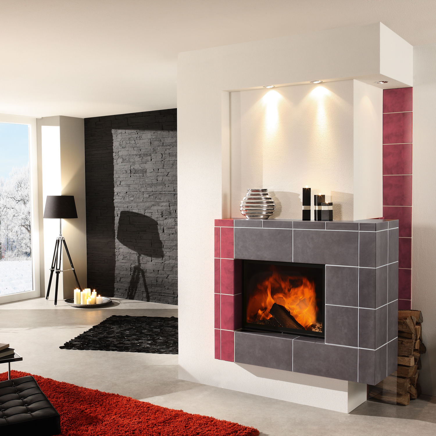 Spartherm Varia 1V H2O 8 kW wasserführender Kamineinsatz links Spartherm Varia 1V H2O 8 kW wasserführender Kamineinsatz links